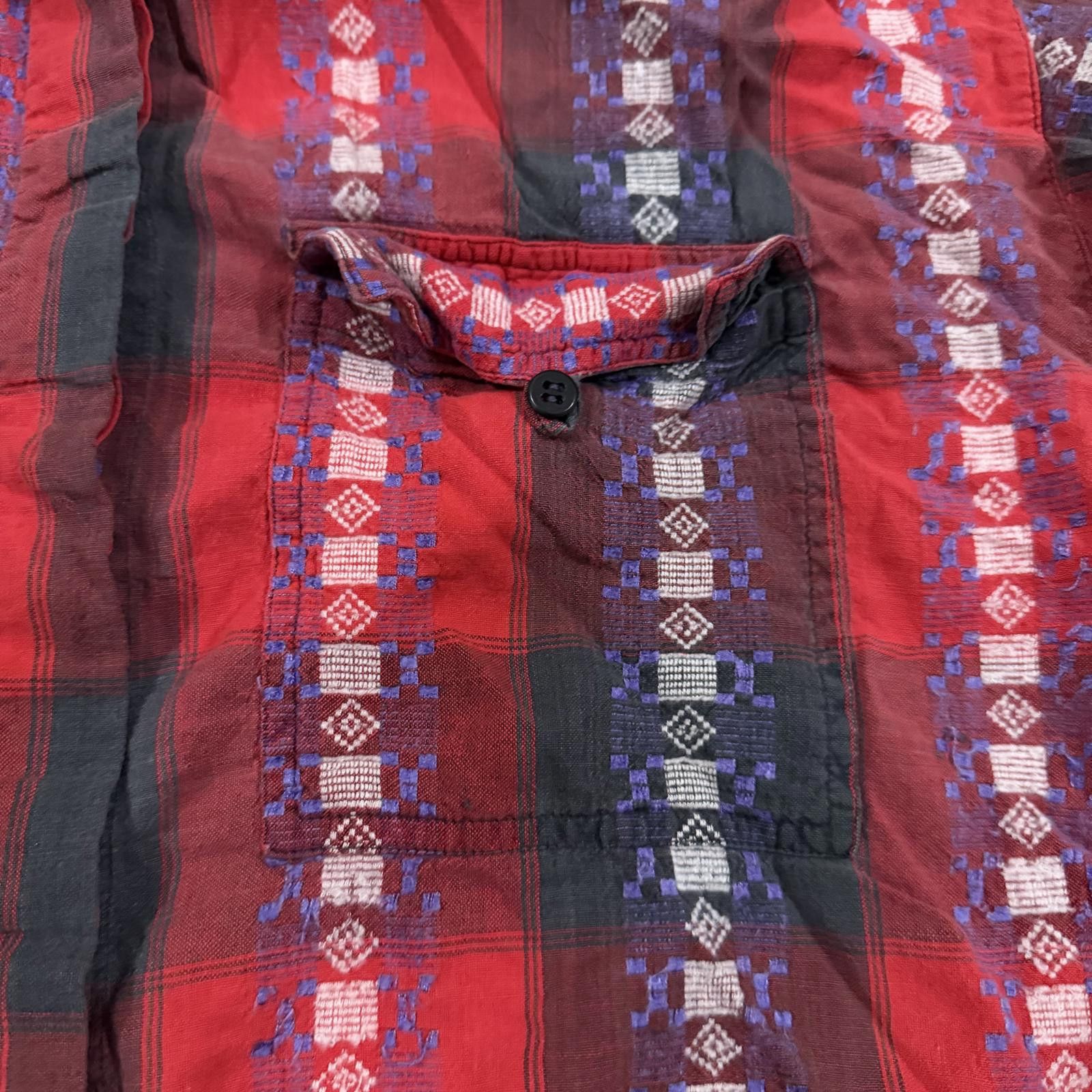Other Vintage Chez Western Stripe Button Up Shirt Size M 80s 90s Size M / US 6-8 / IT 42-44 - 5 Thumbnail
