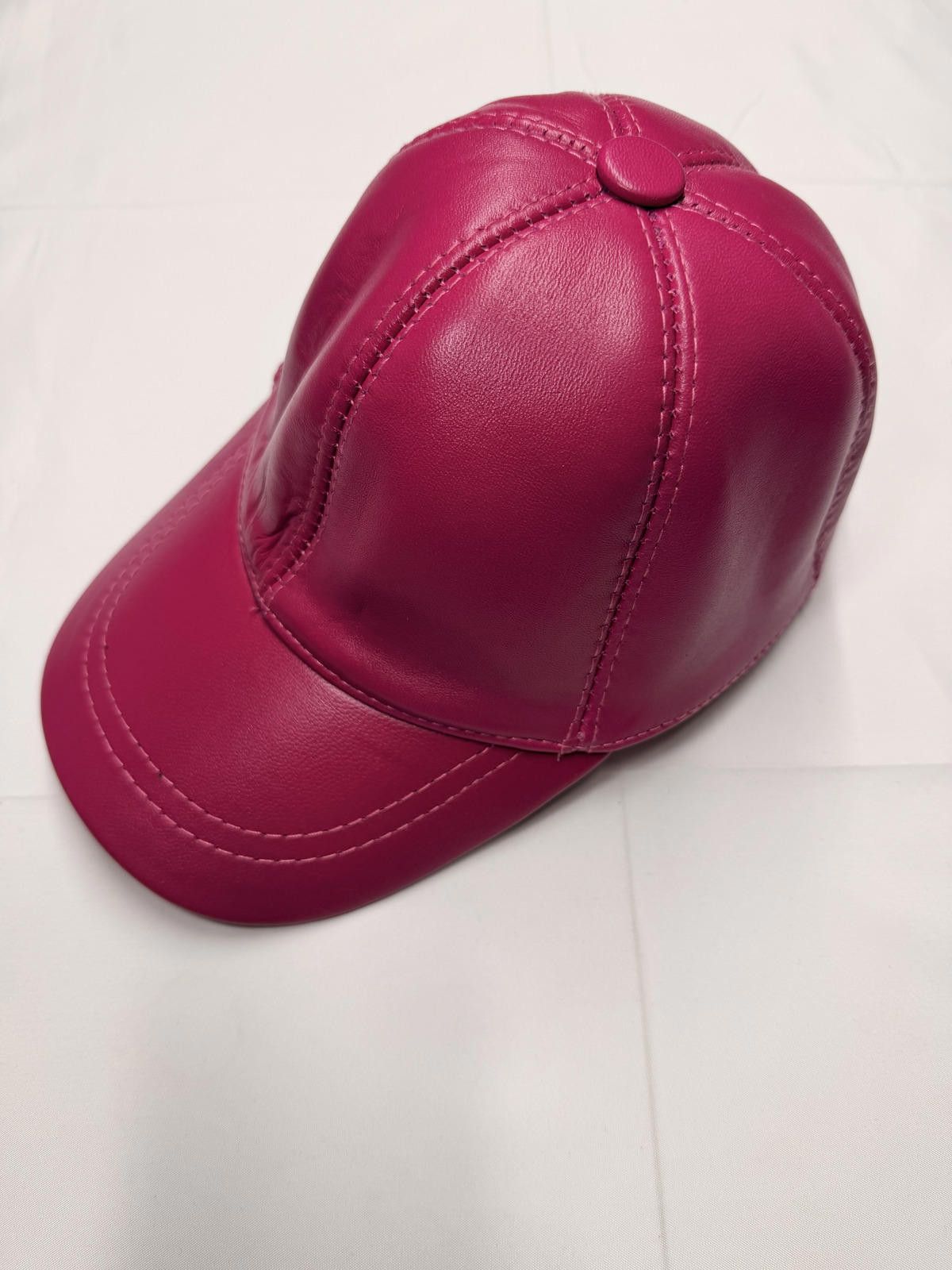Other NEW Pink Leather Baseball Cap - Premium Hat #022 Size ONE SIZE - 2 Thumbnail