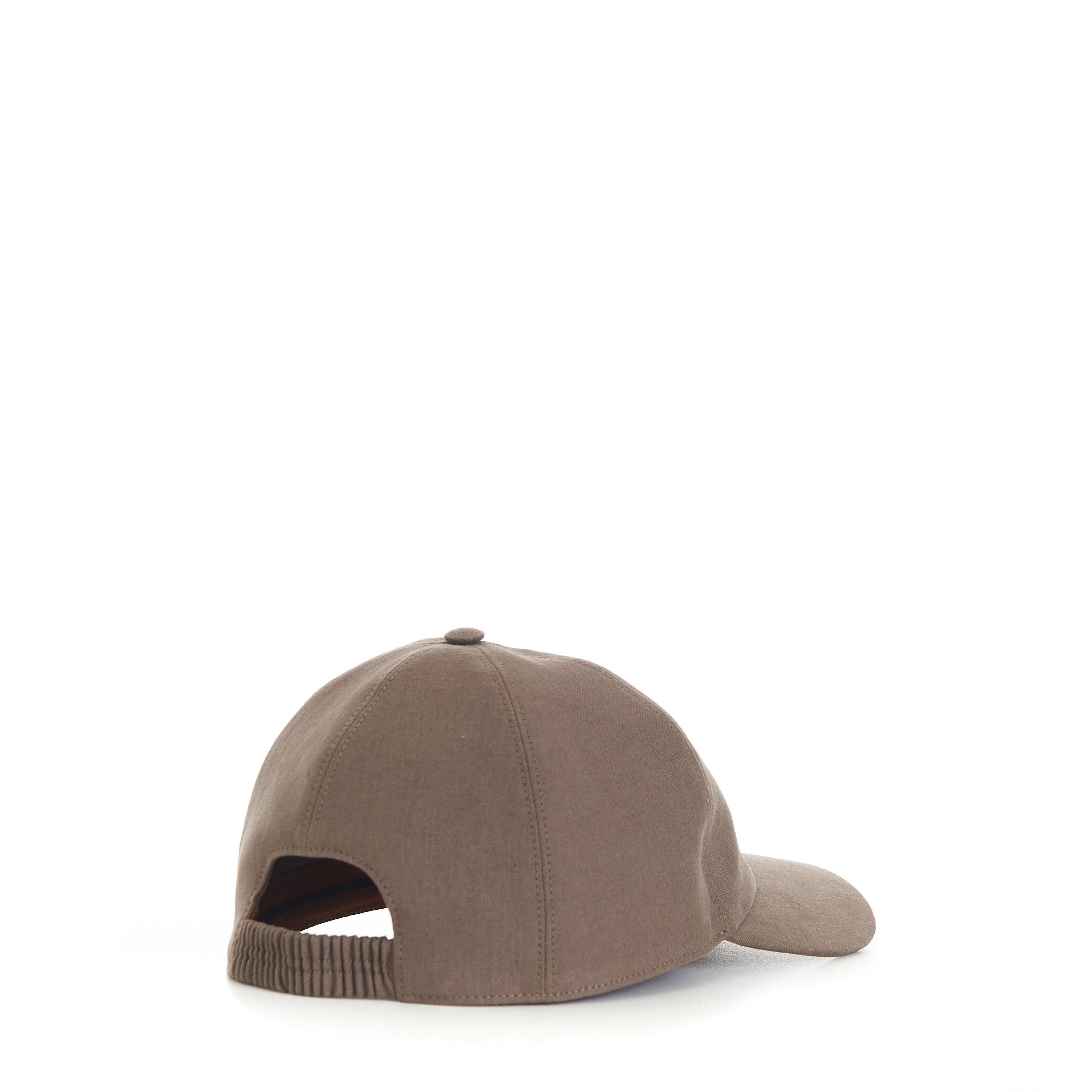 Ermenegildo Zegna Light Brown Oasi Lino Baseball Cap Size XL Size ONE SIZE - 6 Thumbnail