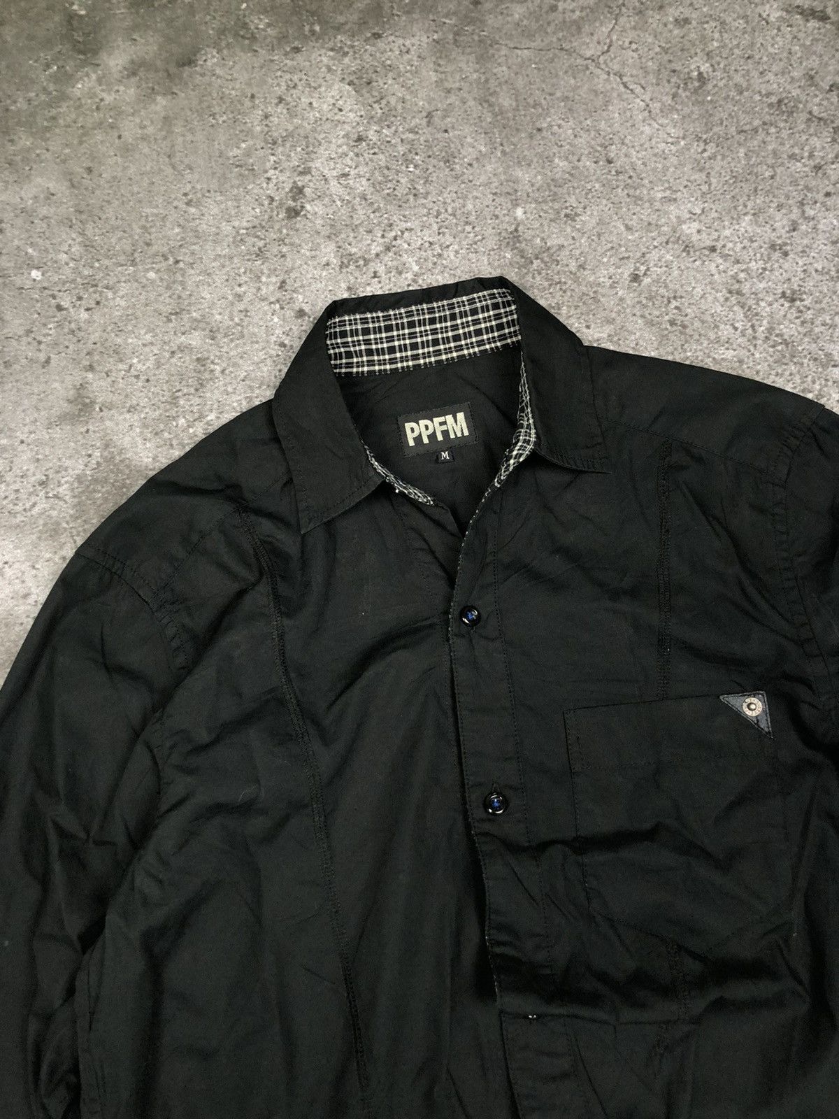 PPFM Asymmetric Black Shirt