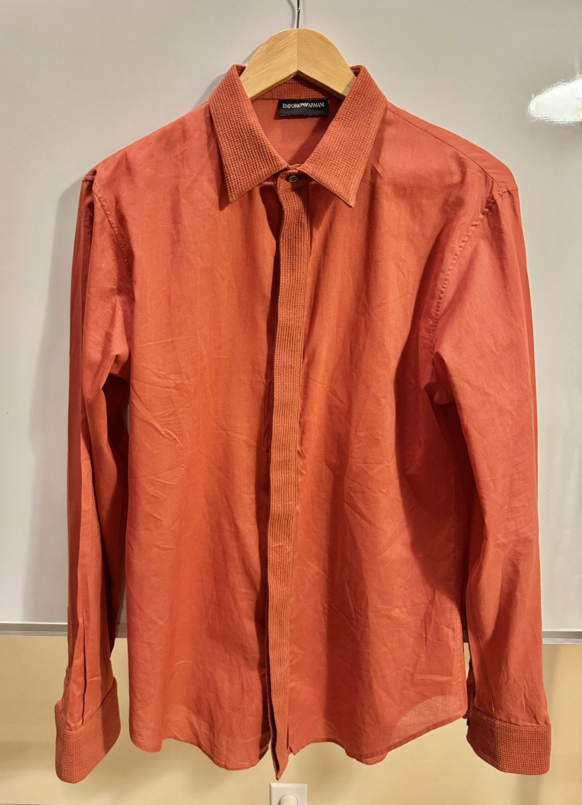 Emporio Armani Emporio Armani- Shirt - Color Rust- 15 ¾ (inches-neck) Size US M / EU 48-50 / 2 - 1 Thumbnail