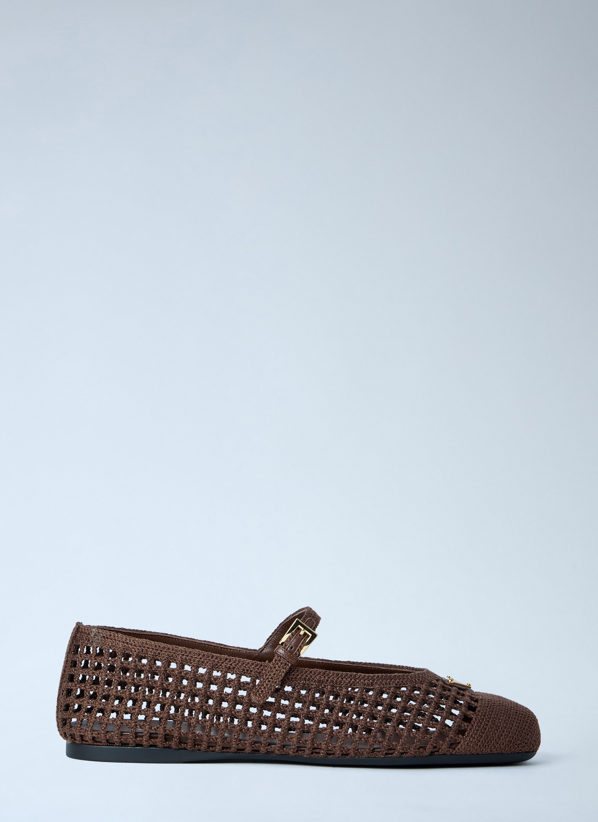 Prada Crochet Knit Ballerina Flats Size US 6 / IT 36 - 1 Thumbnail