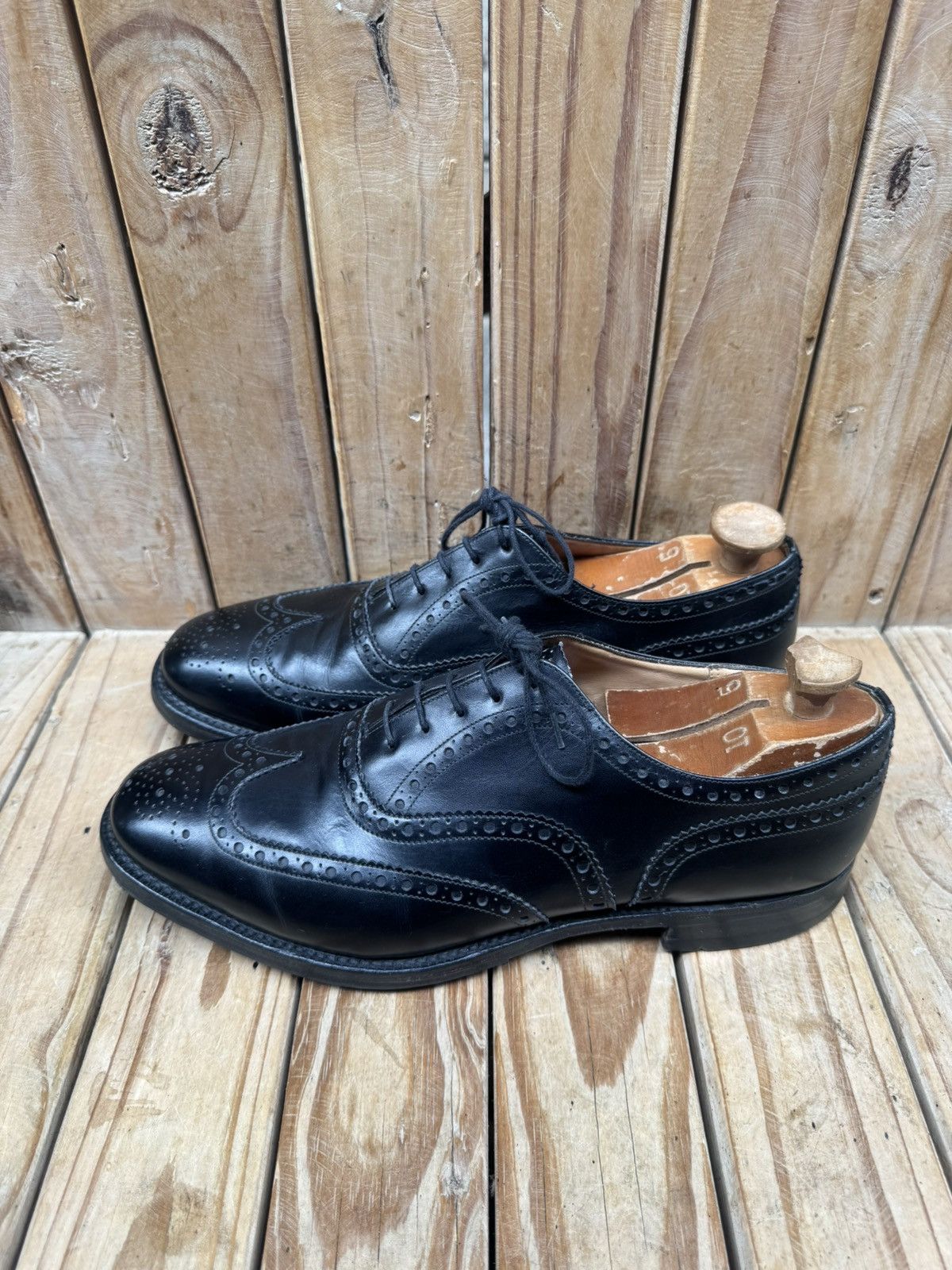 Church's Church’s ‘FRANKLIN’ black wingtip brogue Mens shoes US 11 F Size US 11 / EU 44 - 11 Thumbnail