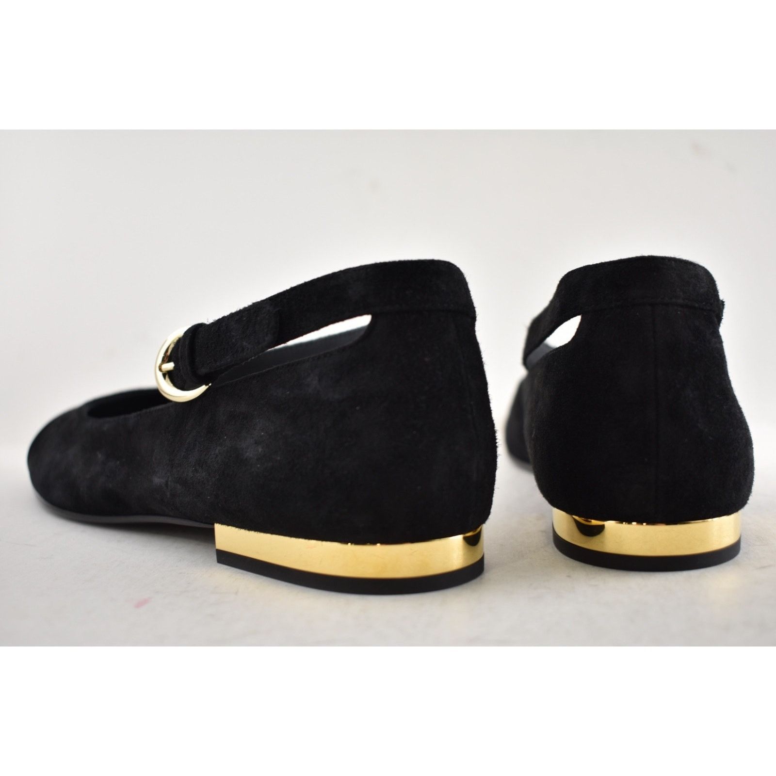 Chanel Chanel Black Suede Patent CC Mary Jane Flat 40 Size US 9 / IT 39 - 20 Thumbnail