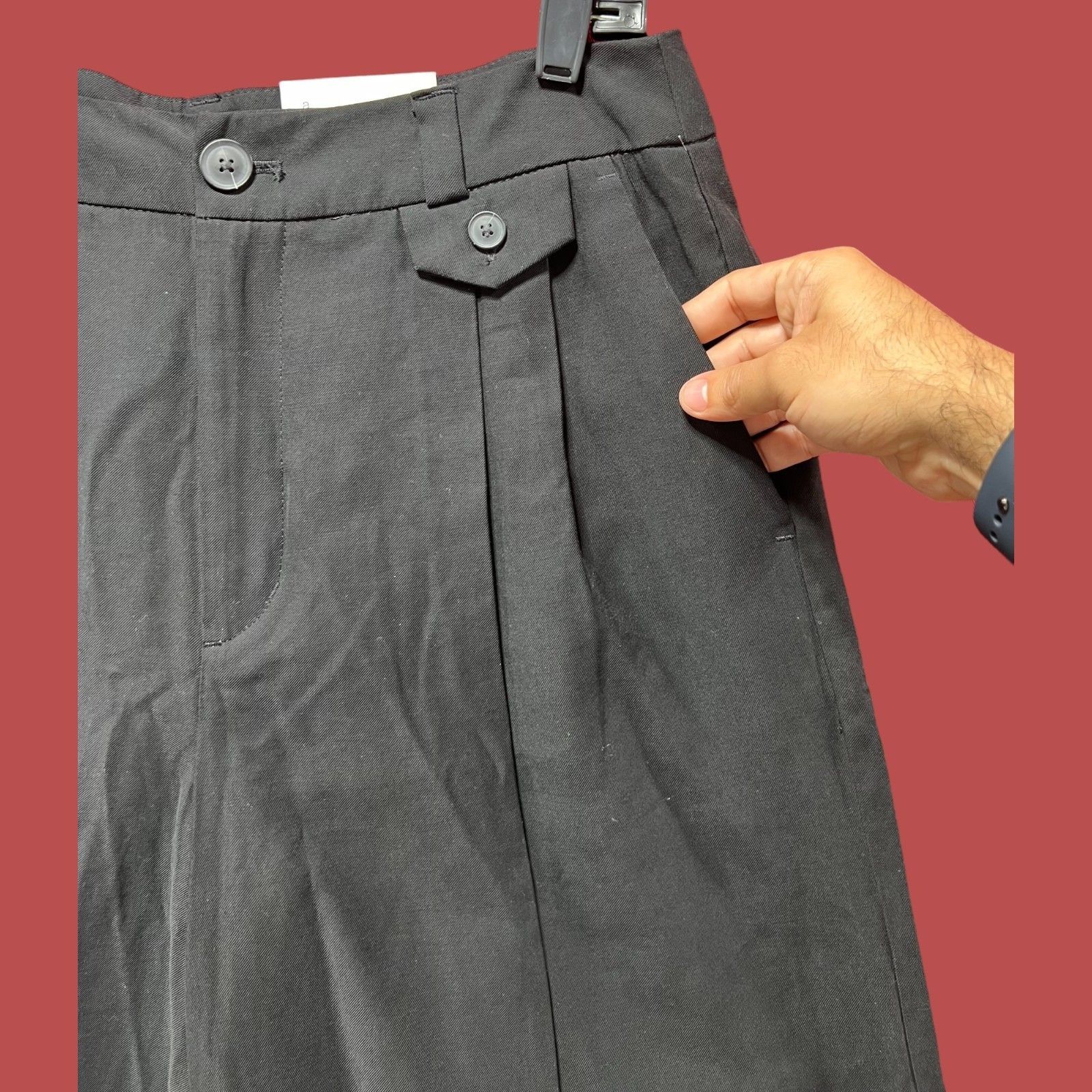 Other A New Day - Women's High Rise Pants Relaxed Hip & Thing - Bl Size 32" / US 10 / IT 46 - 14 Thumbnail