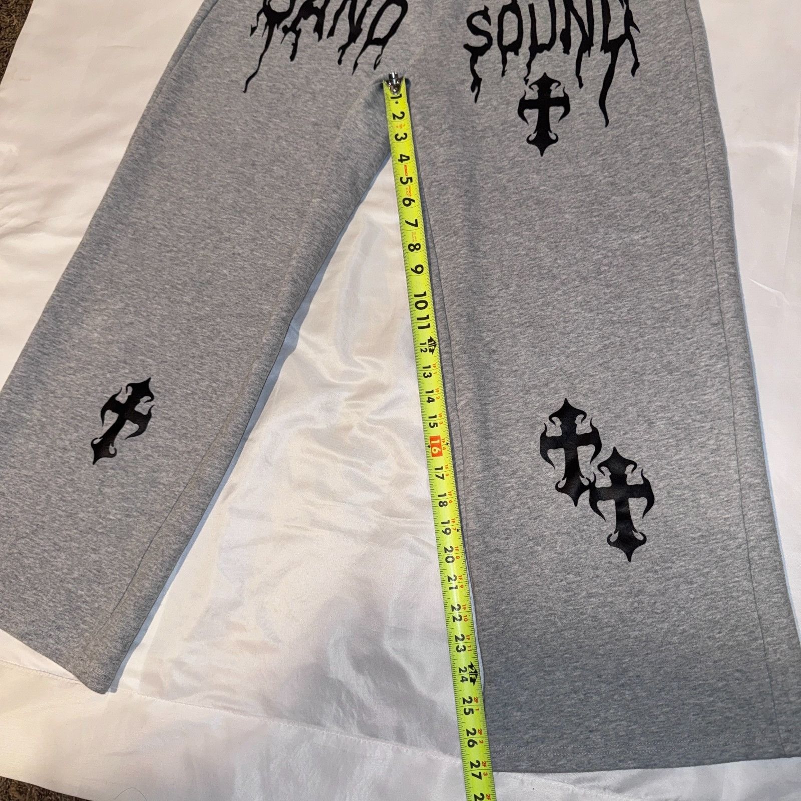 Other Sand Sound Iron Cross Graphic Drawstring Sweatpants Large Gr Size US 34 / EU 50 - 7 Thumbnail