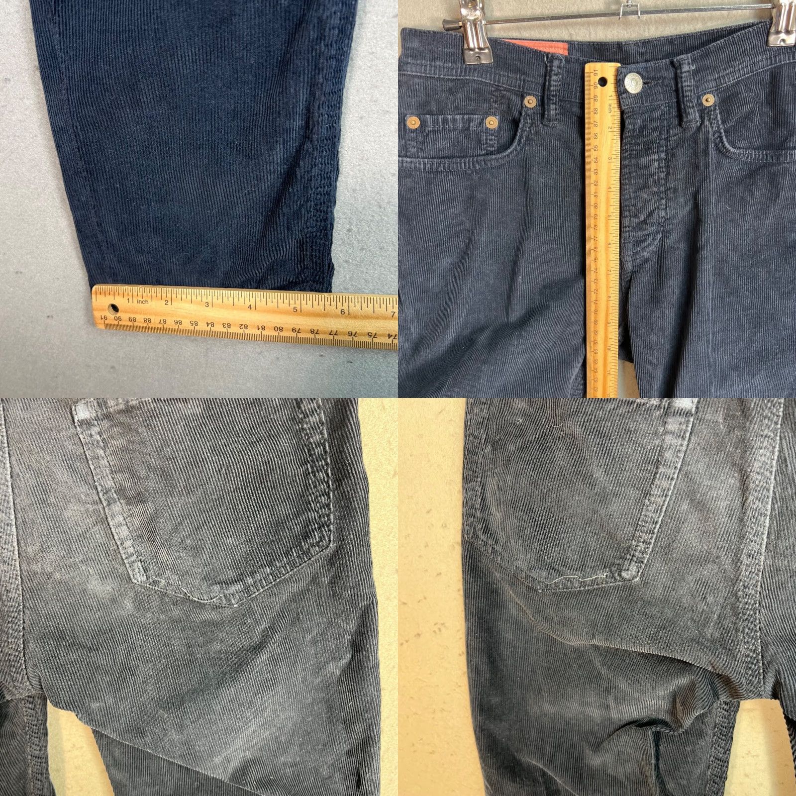 Acne Studios ACNE STUDIOS Womens Blue Corduroy Pants Size 27 Slim Fit Tapered Chino Made in Italy Size 27" / US 4 / IT 40 - 8 Thumbnail
