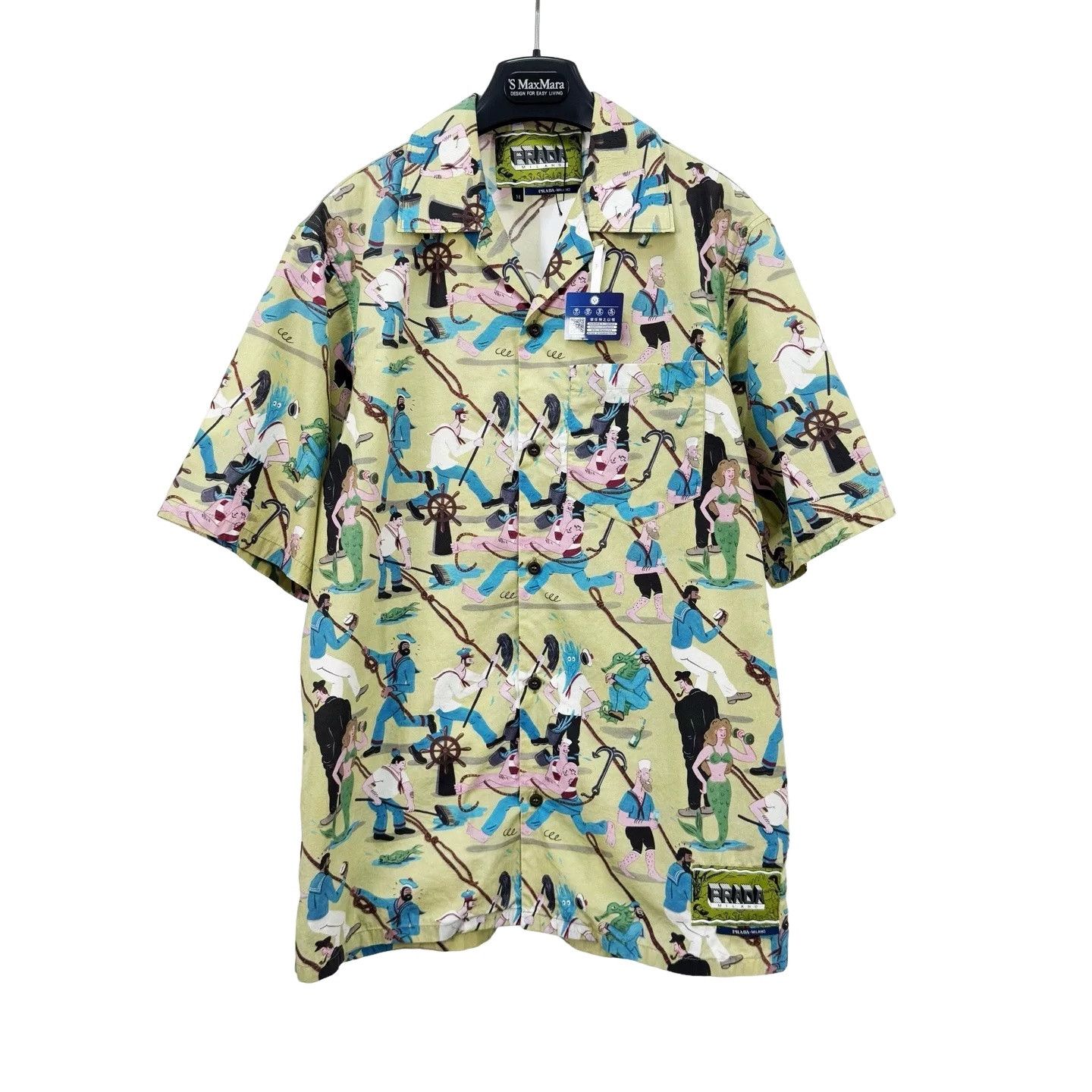 Prada Prada Sailor Cartoon Print Shirt Size M Size US M / EU 48-50 / 2 - 1 Thumbnail