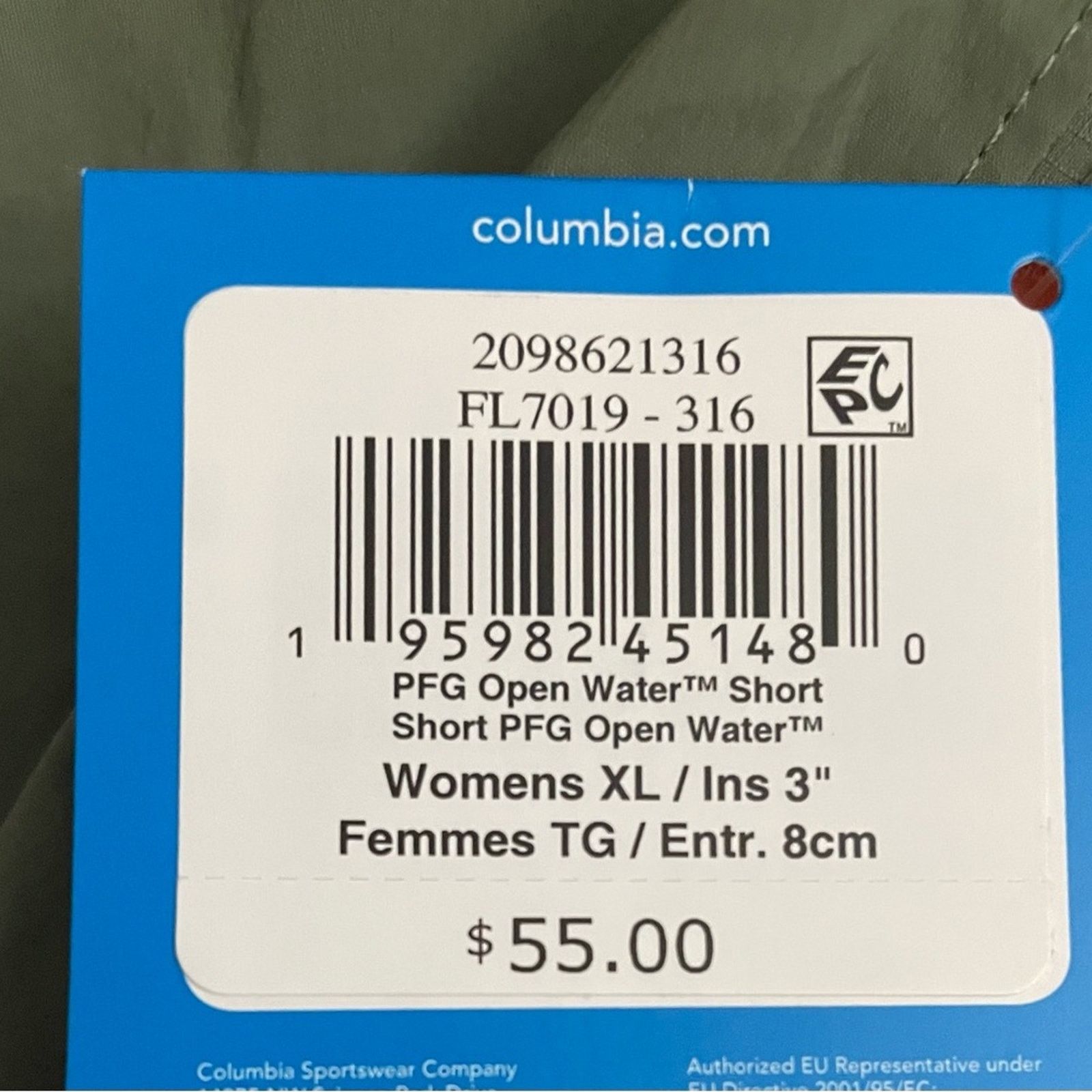 Columbia Columbia PFG Open Water Shorts 3” Omni-Shade UPF50 Womens XL Size 40" / US 18 - 3 Thumbnail