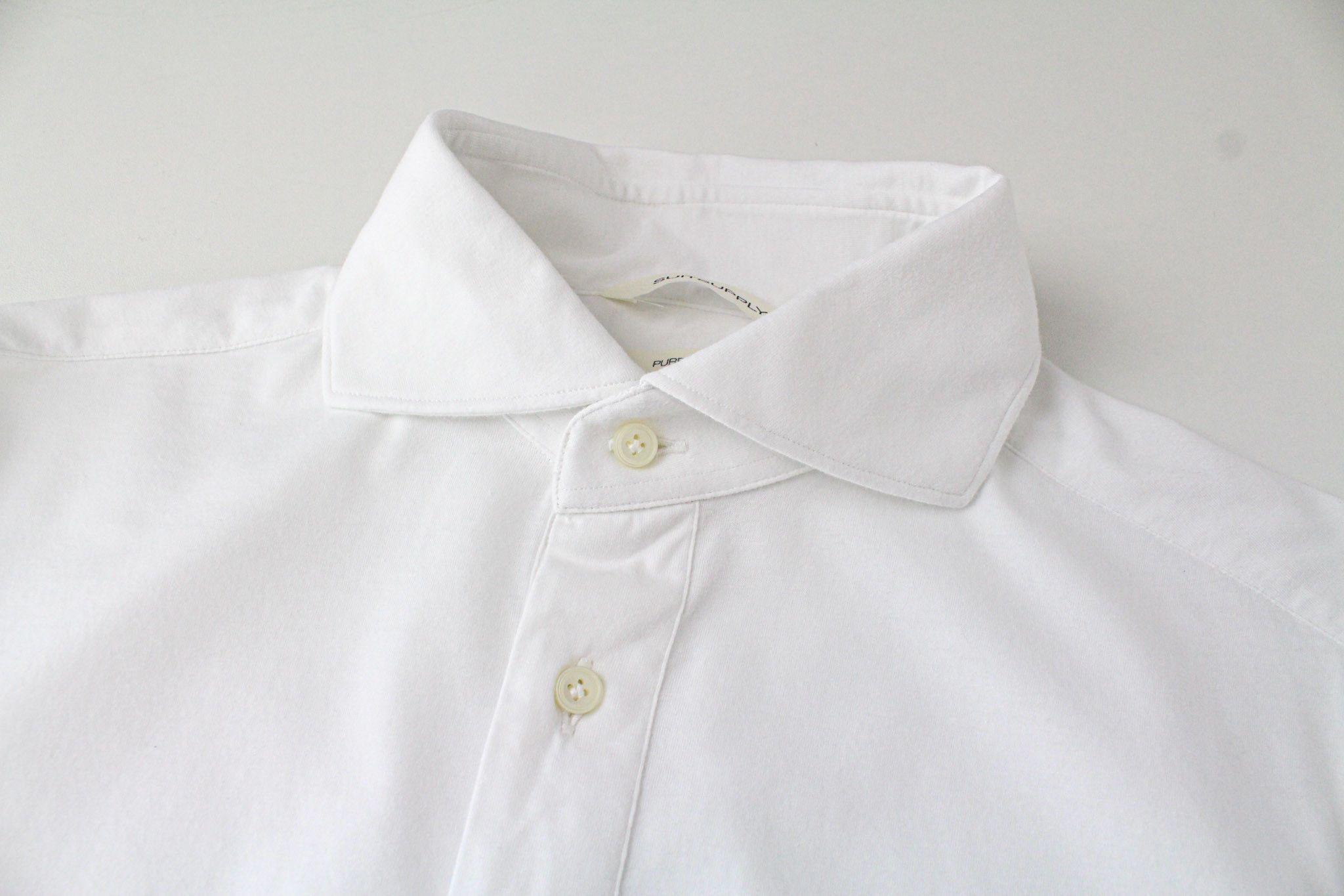 Suitsupply 37/14 1/2 Extra Slim Cotton White Casual Polo 72519 Size 38R - 3 Thumbnail