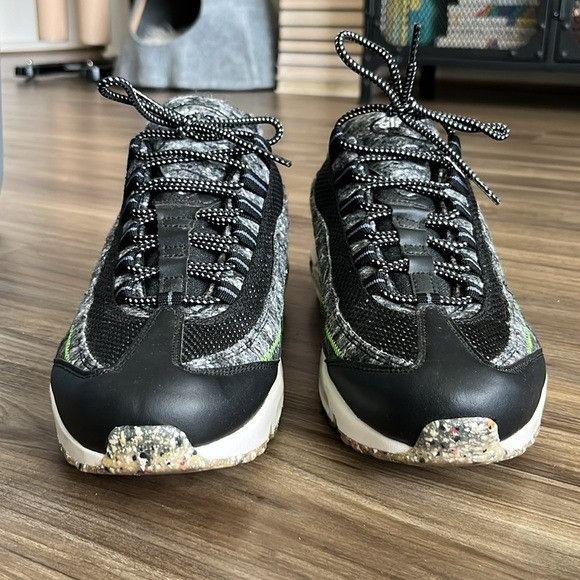 Nike Nike Air Max 95 Move to Zero “Recycled Felt ” Black/Electric Size US 10.5 / EU 43-44 - 2 Thumbnail