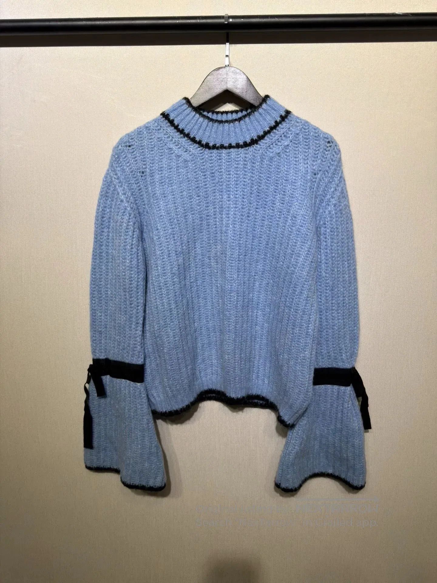 Moncler Blue Moncler Bell Sleeve Sweater Size M. Size M / US 6-8 / IT 42-44 - 1 Thumbnail