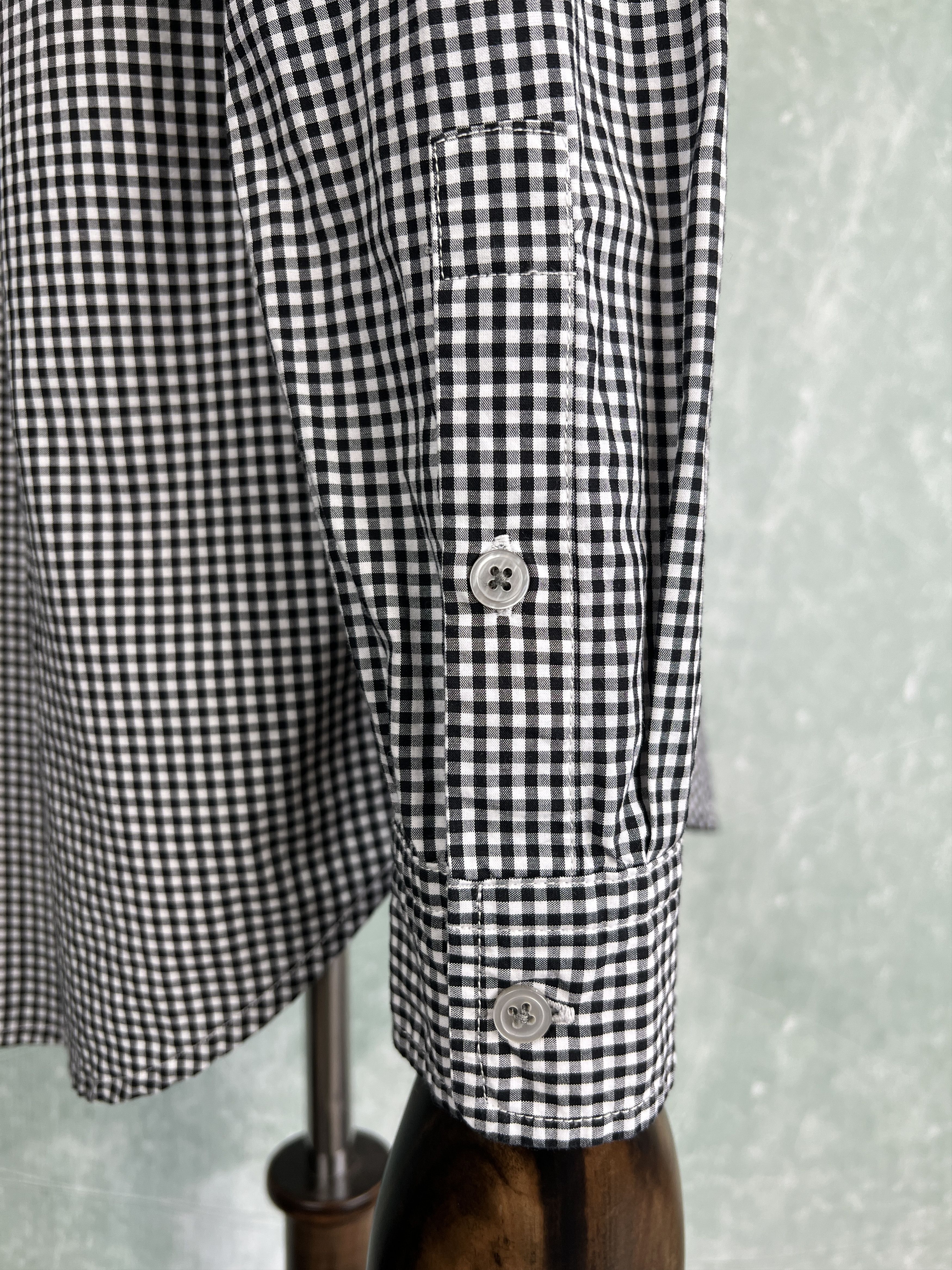 7 For All Mankind 7 For All Mankind Shirt Black White Gingham Check Sz S Size US S / EU 44-46 / 1 - 7 Thumbnail