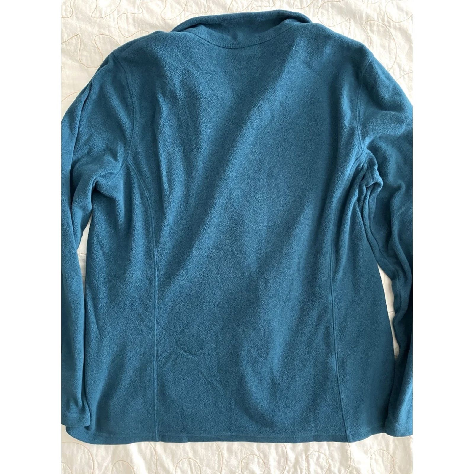 Eddie Bauer Eddie Bauer Sweater Womens M Teal Blue Fleece Full Zip Jacket Size M / US 6-8 / IT 42-44 - 6 Thumbnail