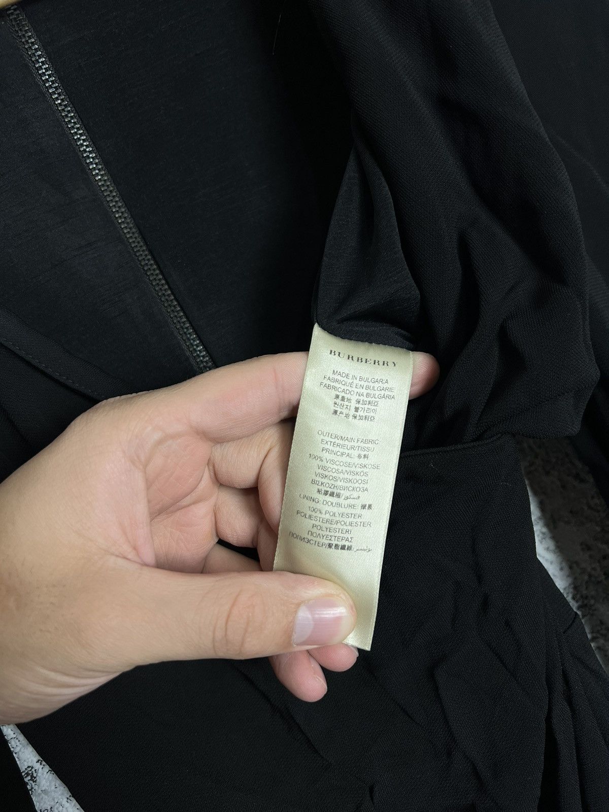 Burberry Burberry London Ladies Long Sleeve Black Evening Dress SZ 38 Size XS / US 0-2 / IT 36-38 - 6 Thumbnail