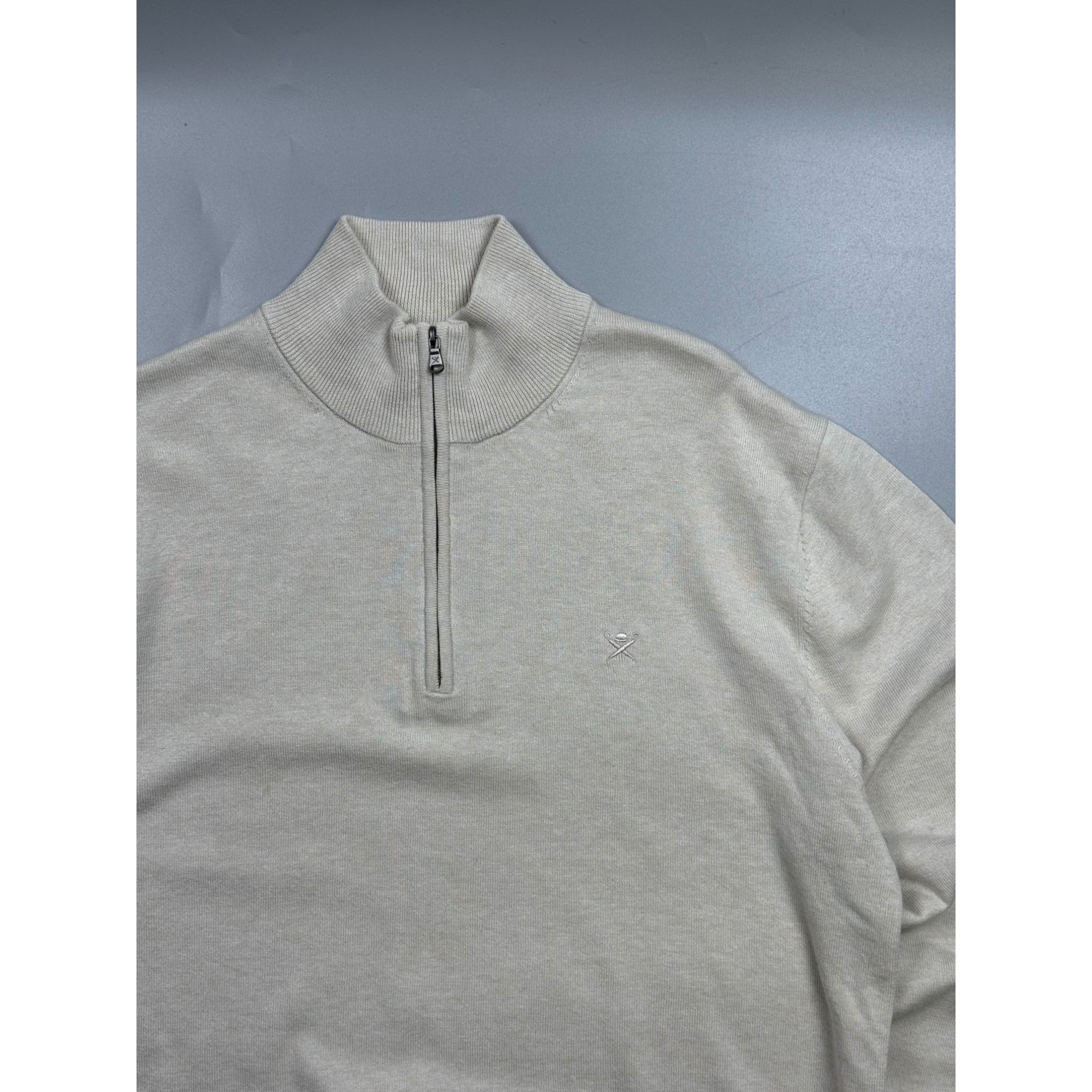 Hackett Hackett 1/3 Zip Cotton Silk Pullover Sweater (Y1270) Size US M / EU 48-50 / 2 - 3 Thumbnail