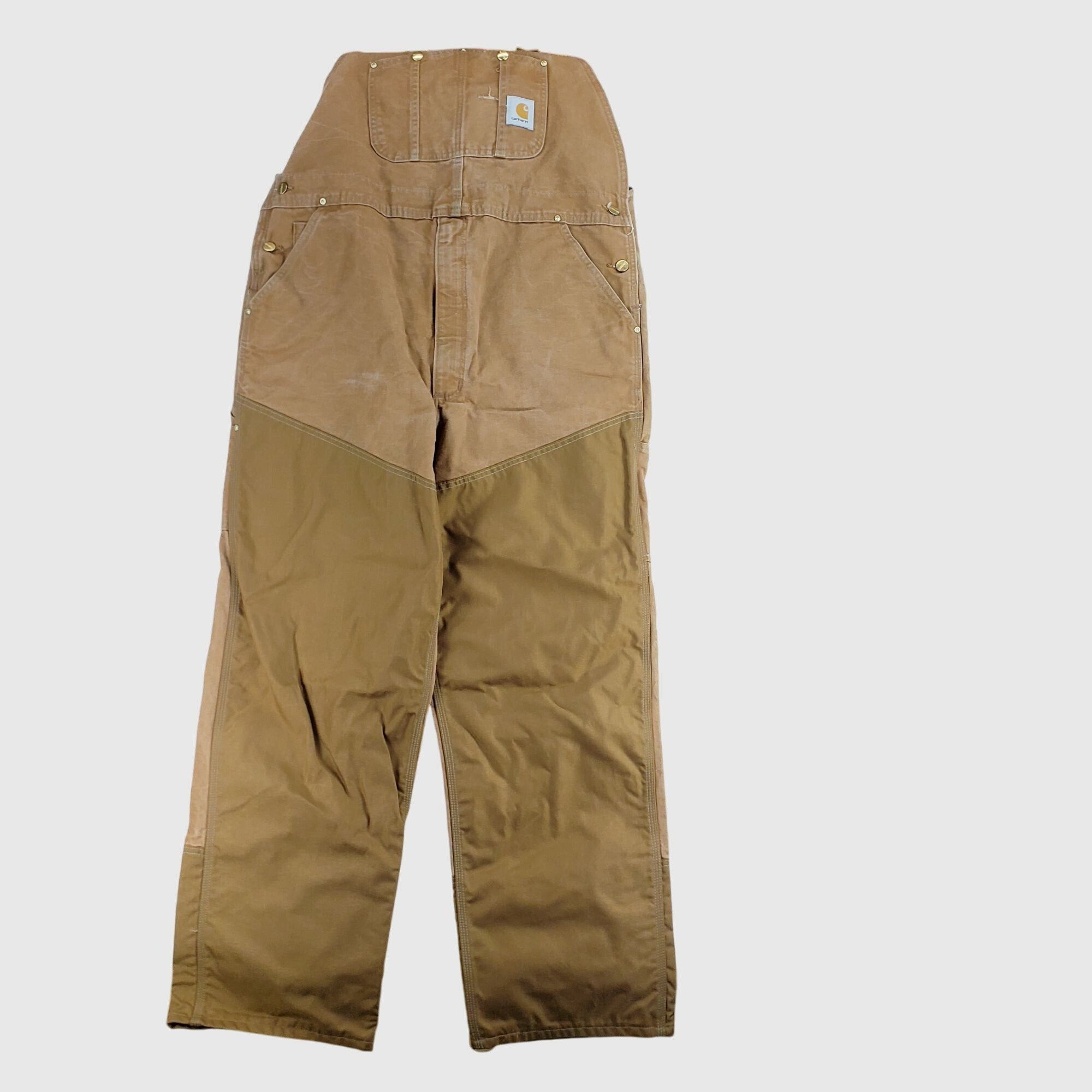 Carhartt Vintage Carhartt R46 Duck Canvas Overalls Brown 42x32 Size US 42 / EU 58 - 1 Thumbnail