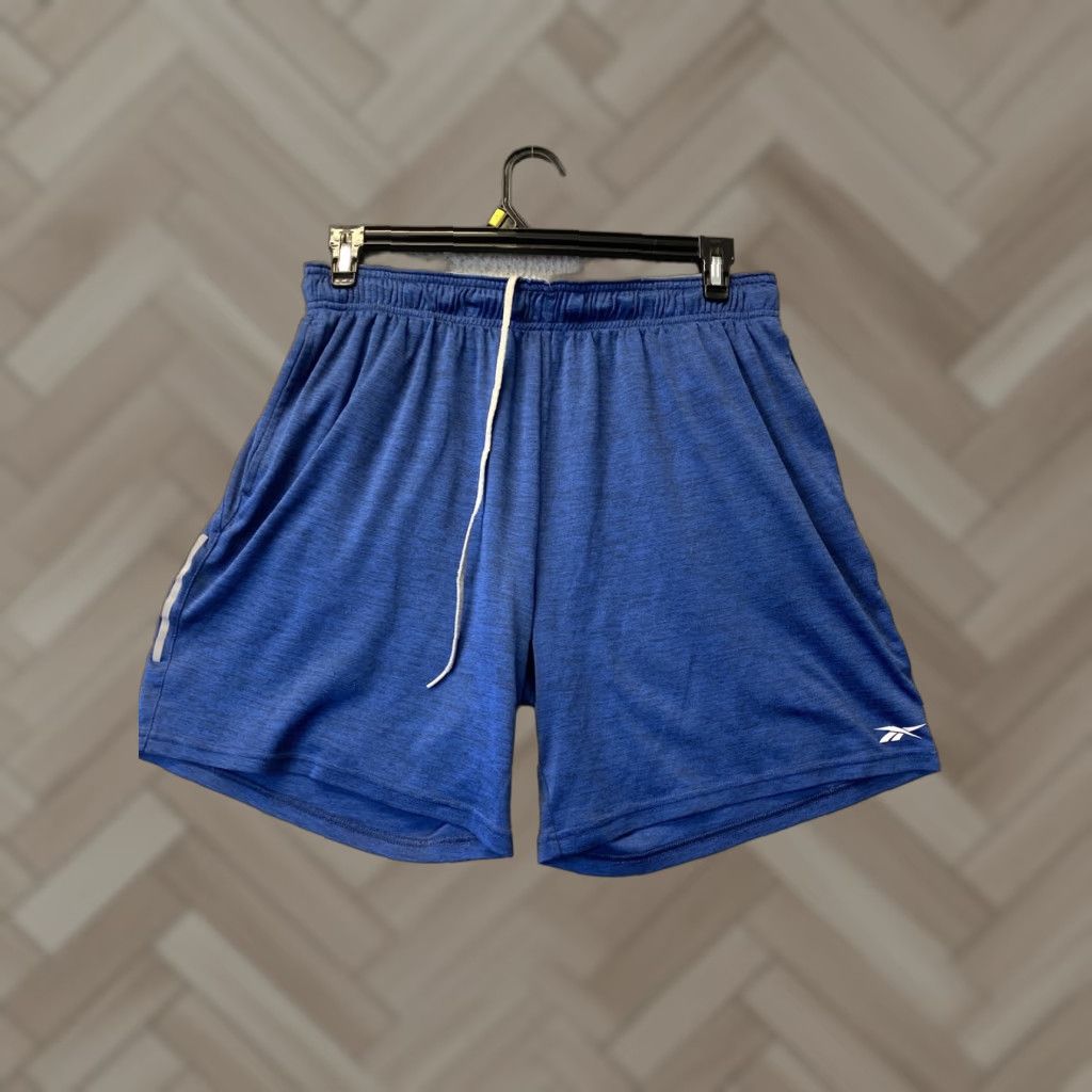 Reebok Reebok Mens Activewear Shorts blue Loose Elastic Waist XL Poll On / 59-60 Size US 36 / EU 52 - 1 Thumbnail