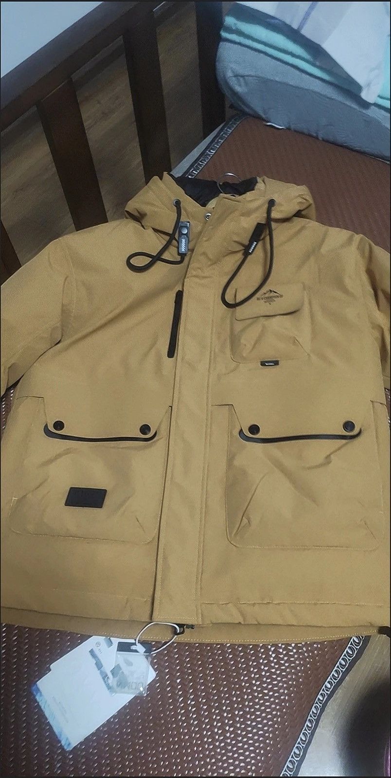 Other Mountain Outdoor Duck-Down Jacket – Winter Hooded Workwear Size US L / EU 52-54 / 3 - 3 Thumbnail
