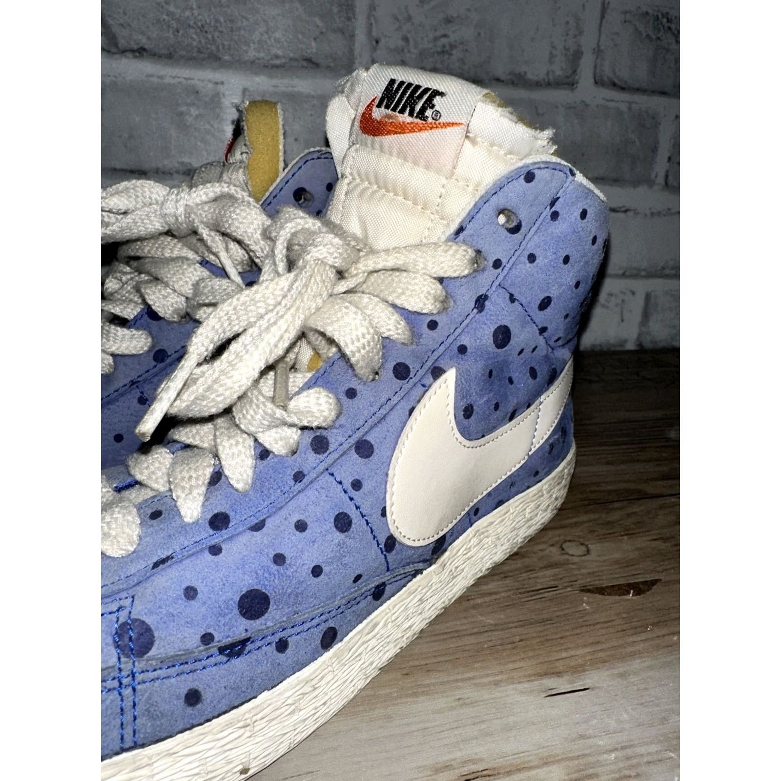 Nike VINTAGE Nike Blazer Mid Suede Women's Blue Sneaker US 7 UK 4.5 EU 38 [518171 410] Racer Size S / US 4 / IT 40 - 3 Thumbnail