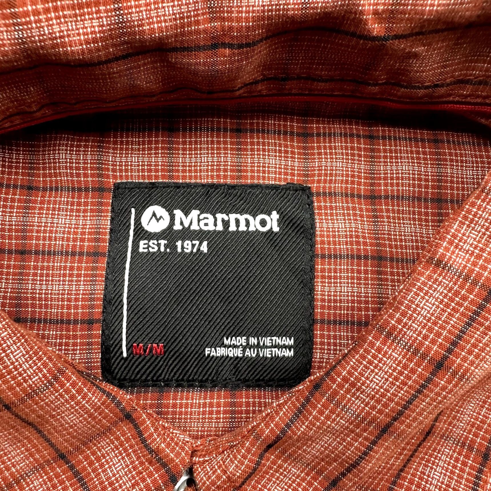 Marmot VINTAGE Marmot Elridge Plaid Pocket Shirt Mens M Short Sleeve Red UPF 20 Polyester Size US M / EU 48-50 / 2 - 3 Thumbnail