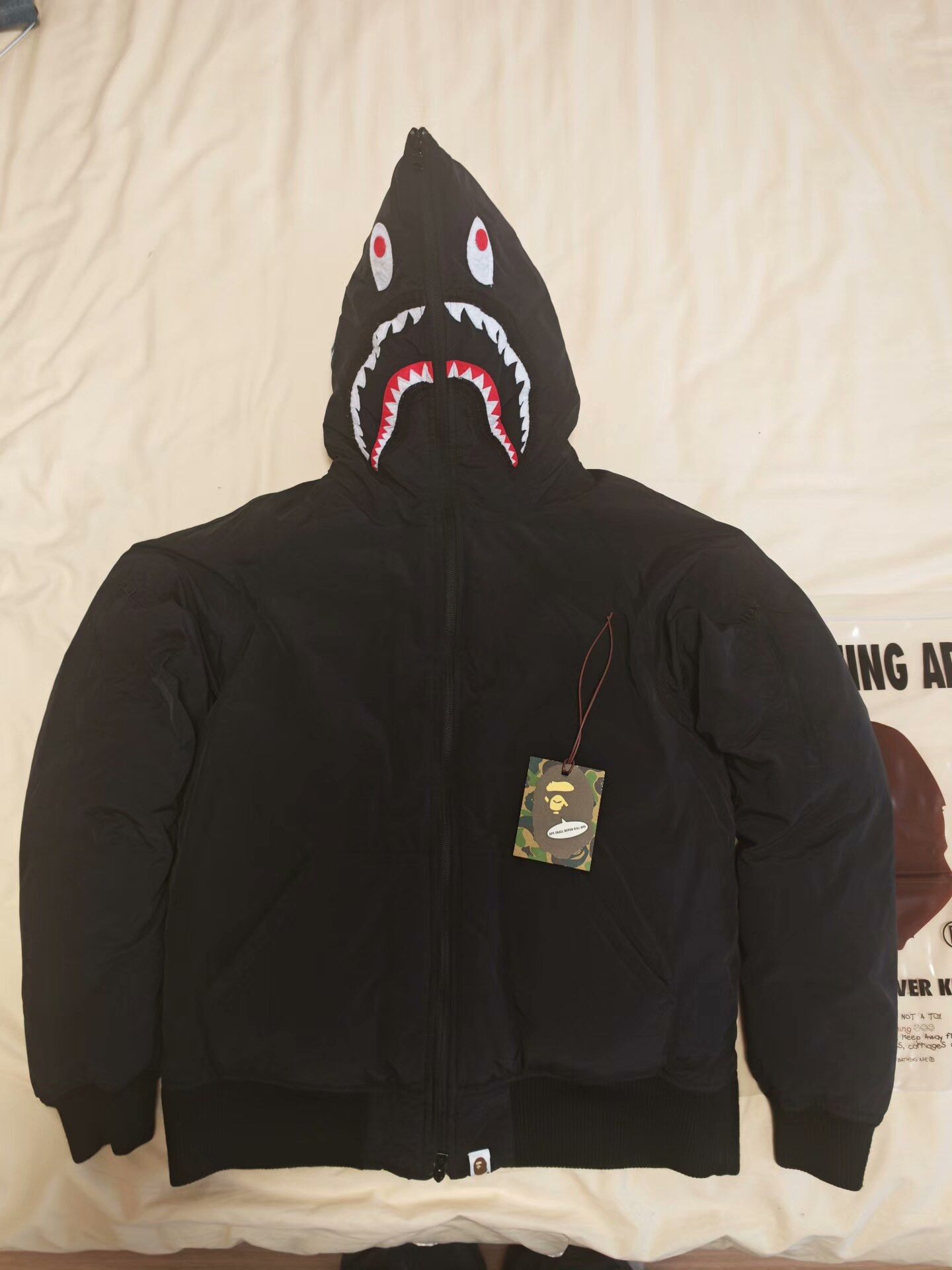 Bape Bape Black Heavy Coat M Men Size US M / EU 48-50 / 2 - 1 Thumbnail