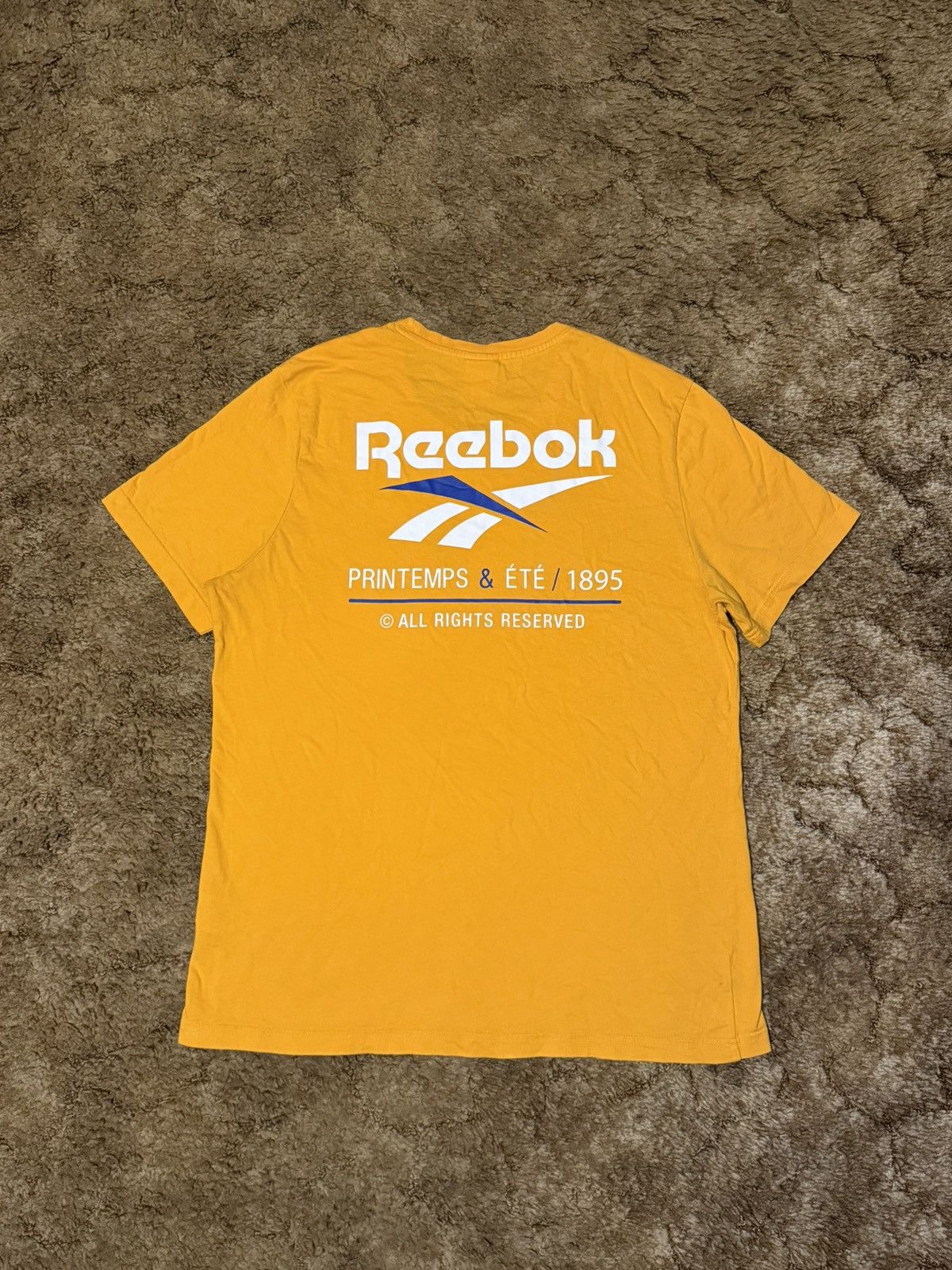 Reebok Reebok Logo Tee Yellow Size Large Size US L / EU 52-54 / 3 - 1 Thumbnail