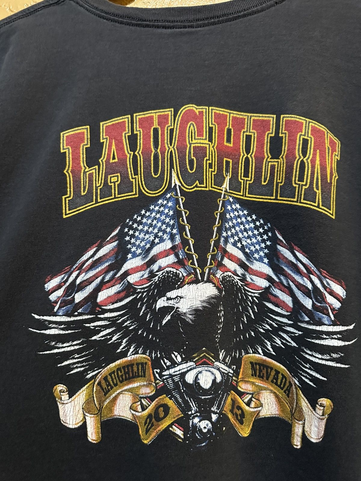 4GSELLER FADED Choppers Motorcycle Laughlin Nevada Tee XL Size US XL / EU 56 / 4 - 3 Thumbnail