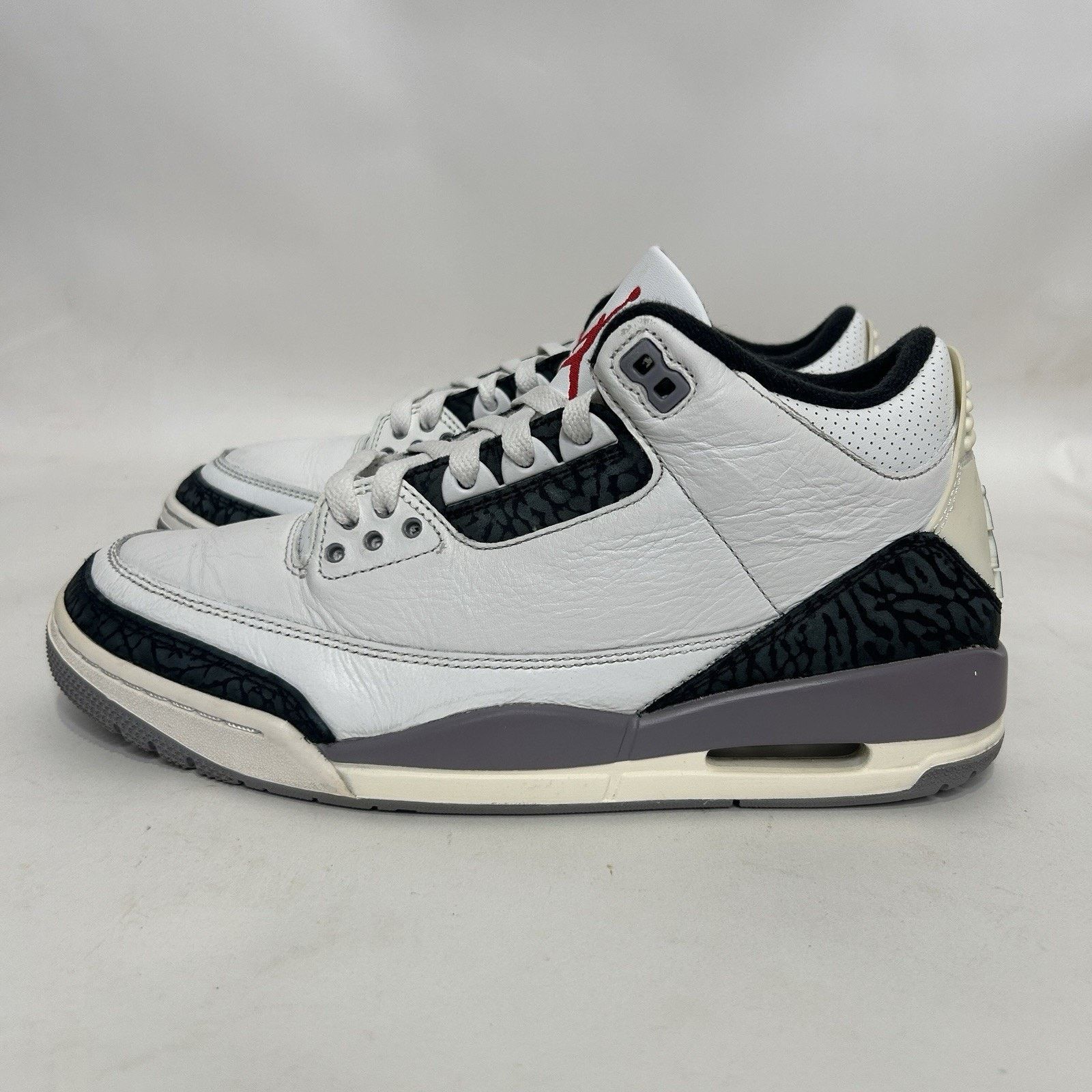 Nike Nike Air Jordan 3 Retro “Cement Grey Summit White Fire Red” Size US 9.5 / EU 42-43 - 6 Thumbnail
