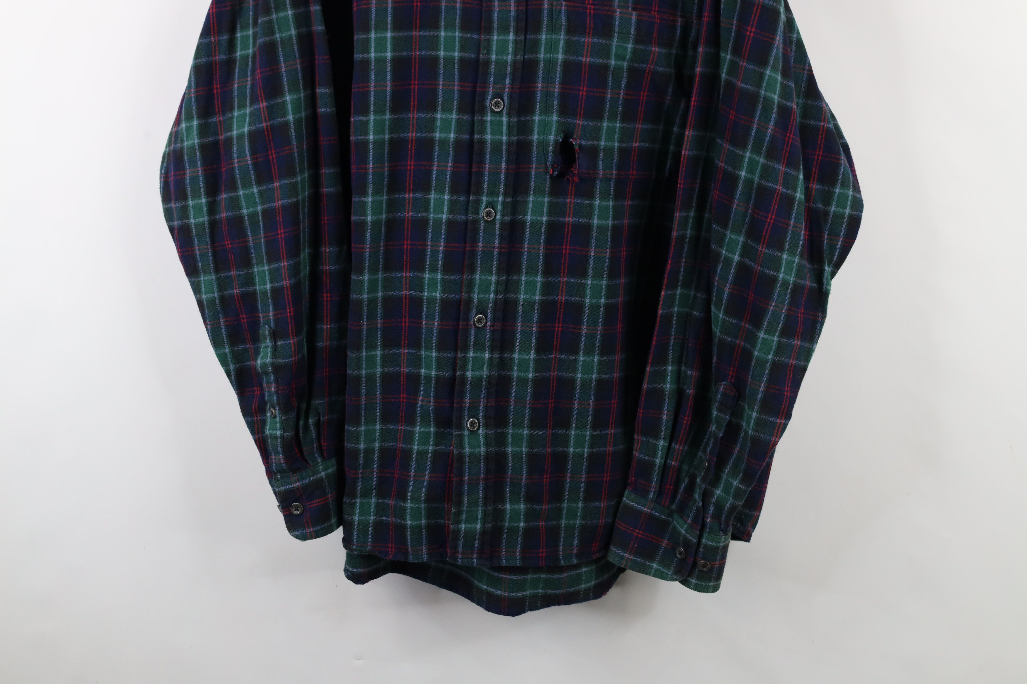 Cabelas × Vintage Vintage 90s Cabelas Flannel Collared Button Down Shirt Plaid Size US XL / EU 56 / 4 - 3 Thumbnail