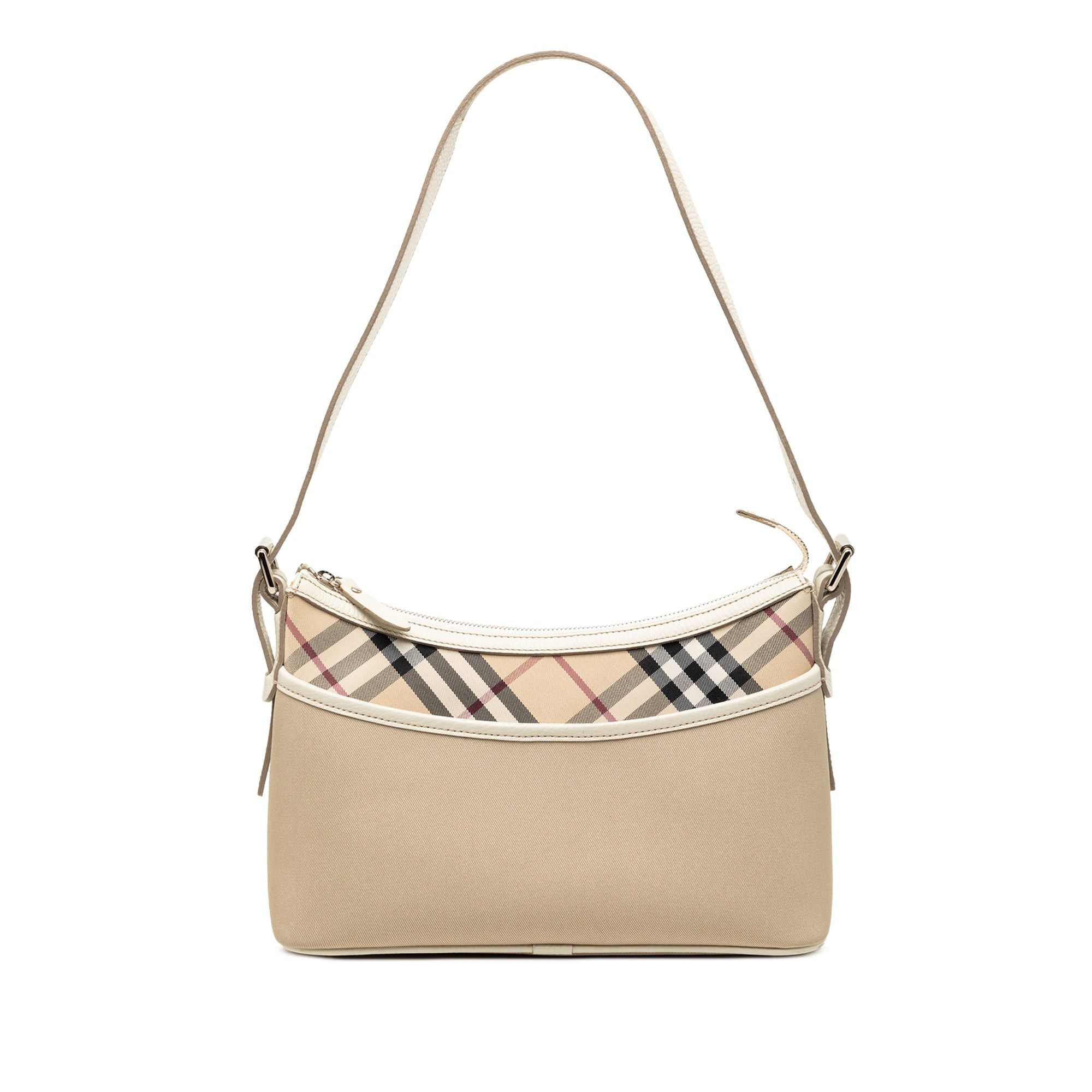 Burberry Nova Check Trimmed Canvas Shoulder Bag Size ONE SIZE - 1 Thumbnail