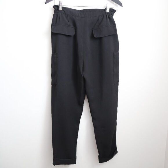 Zara Zara High Waist Pleated Cargo Dress Pants Size 4 Size 28" / US 6 / IT 42 - 4 Thumbnail