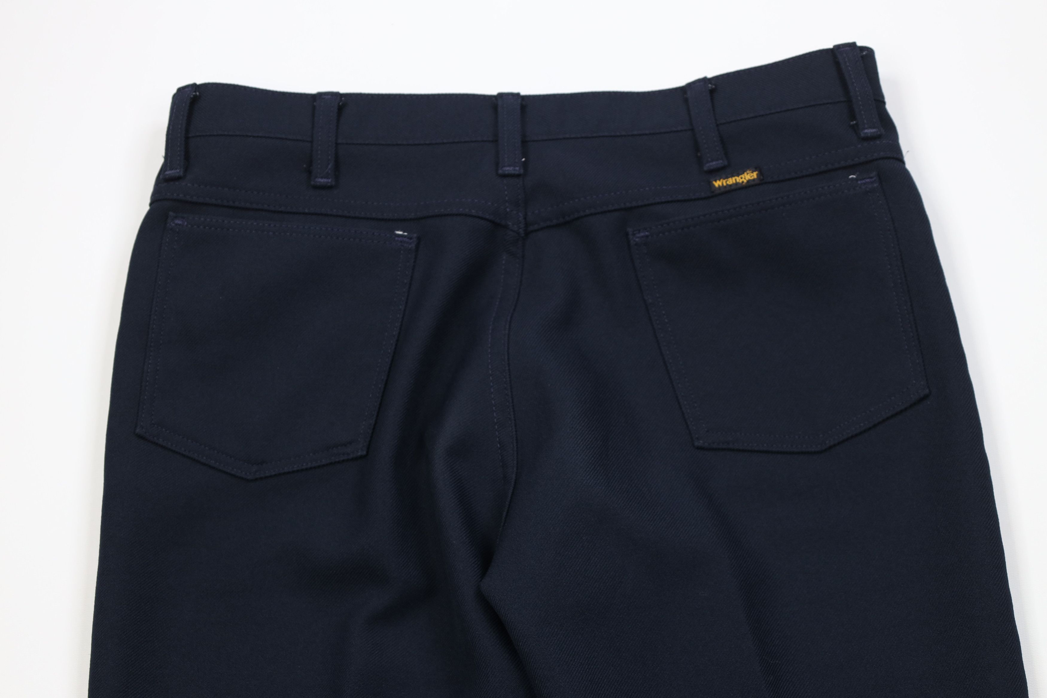 Wrangler Vintage 90s Wrangler Flared Wide Leg Chino Pants Blue USA Size US 34 / EU 50 - 10 Thumbnail