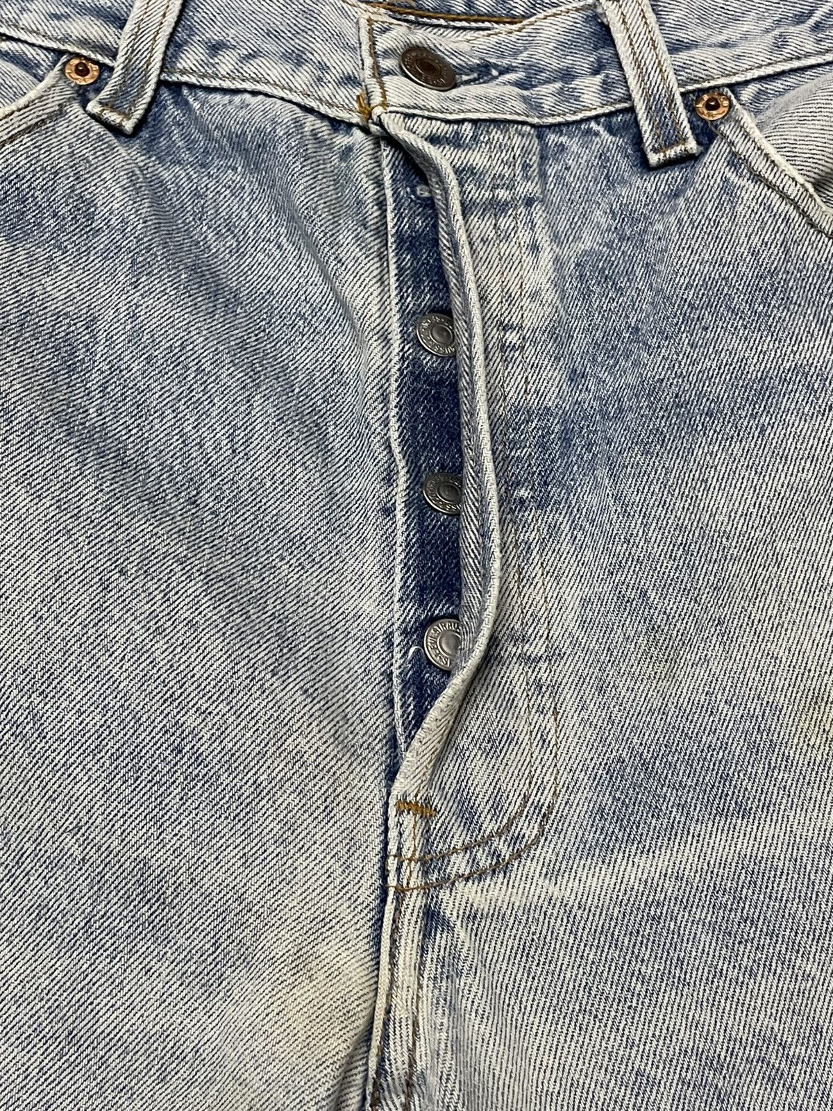 Levi's Vintage Clothing Vintage 1990s Designer Levis 501XX Distressed Classic Denim Size US 34 / EU 50 - 22 Thumbnail