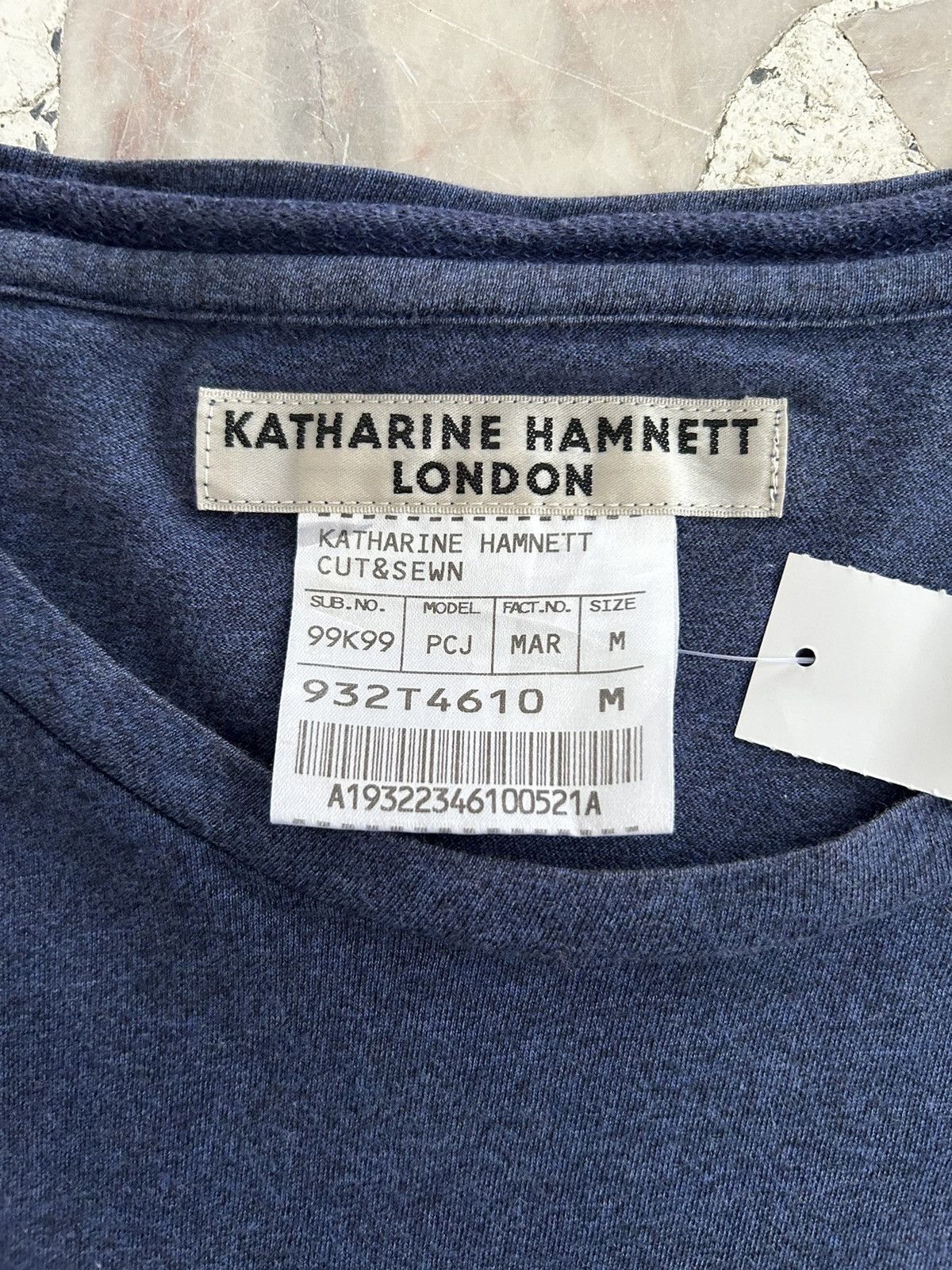 Katharine Hamnett London Longsleeve Blue Plain Tee Size XS / US 0-2 / IT 36-38 - 10 Thumbnail