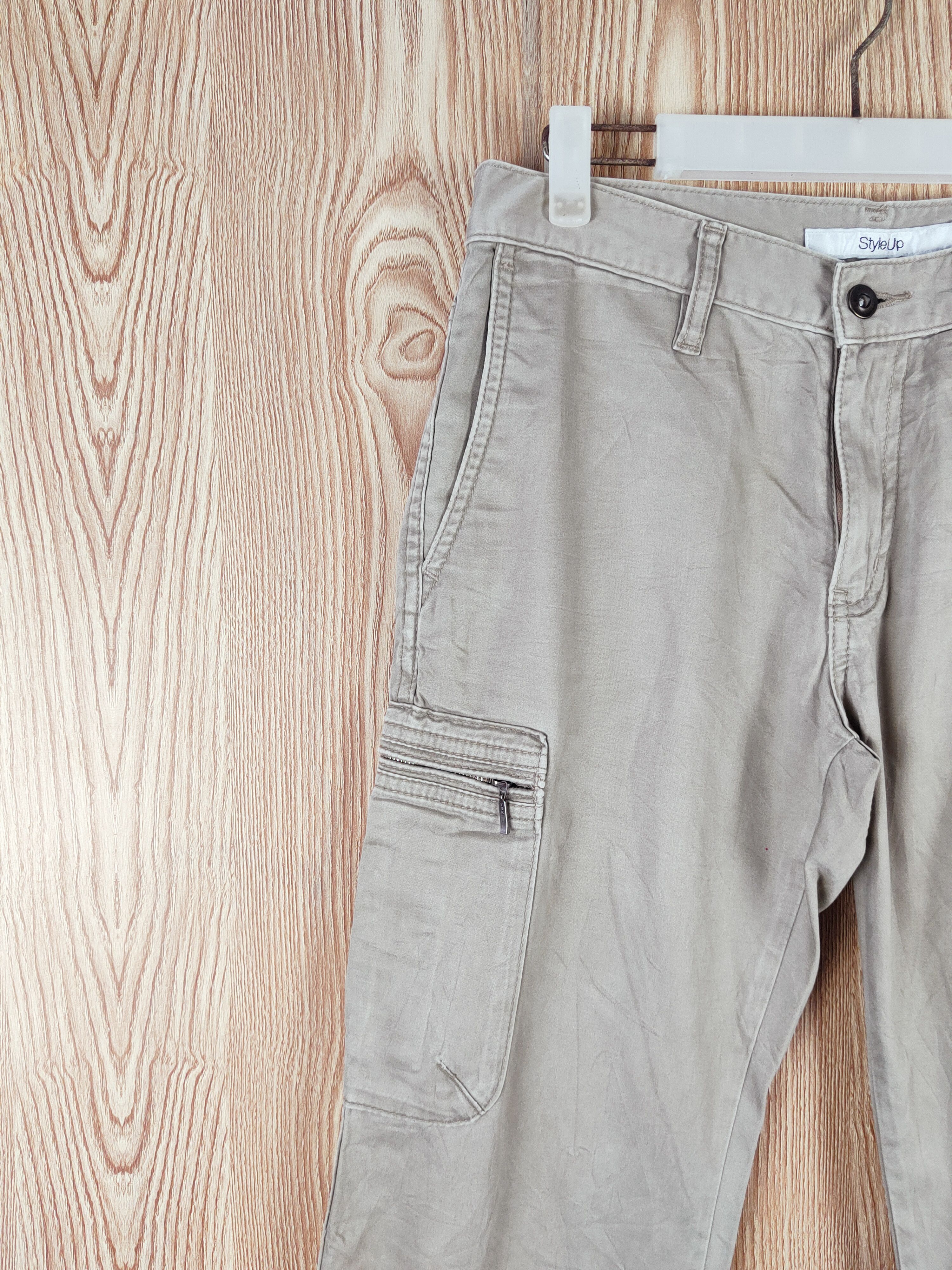 Japanese Brand Uniqlo Beige Multipocket Tactical Cargo Pants #W212 Size US 30 / EU 46 - 3 Thumbnail