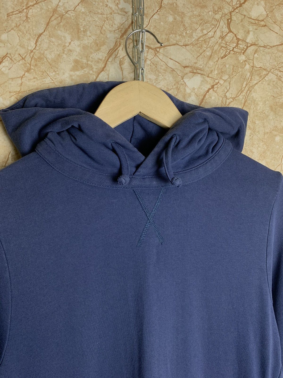 CLOSED Closed Slim Fit Basic Dark Blue Hoodie Avant Garde Size US M / EU 48-50 / 2 - 5 Thumbnail
