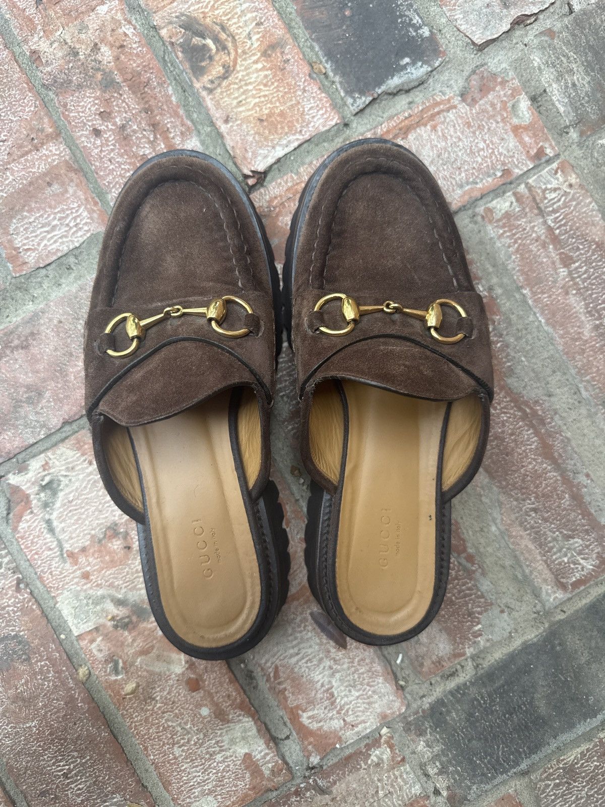 Gucci Gucci Horsebit Lug Sole Leather Loafers Made in Italy–EU 38 Size US 8 / IT 38 - 5 Thumbnail