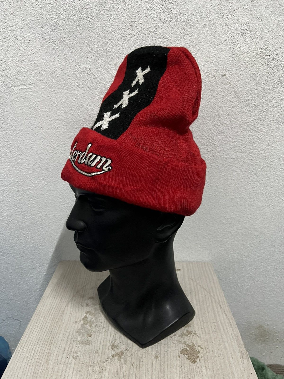 Vintage Vintage Amsterdam Spell Out Beanie Hat Size ONE SIZE - 3 Thumbnail