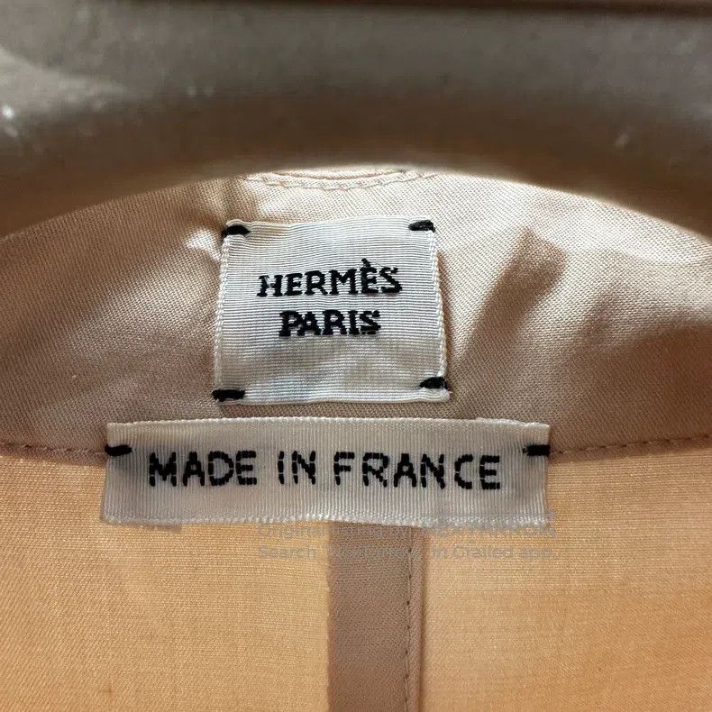 Hermes Hermes Snout扣 Pocket Tie Front Shirt Dress Size XXS / US 00 / IT 34 - 3 Thumbnail