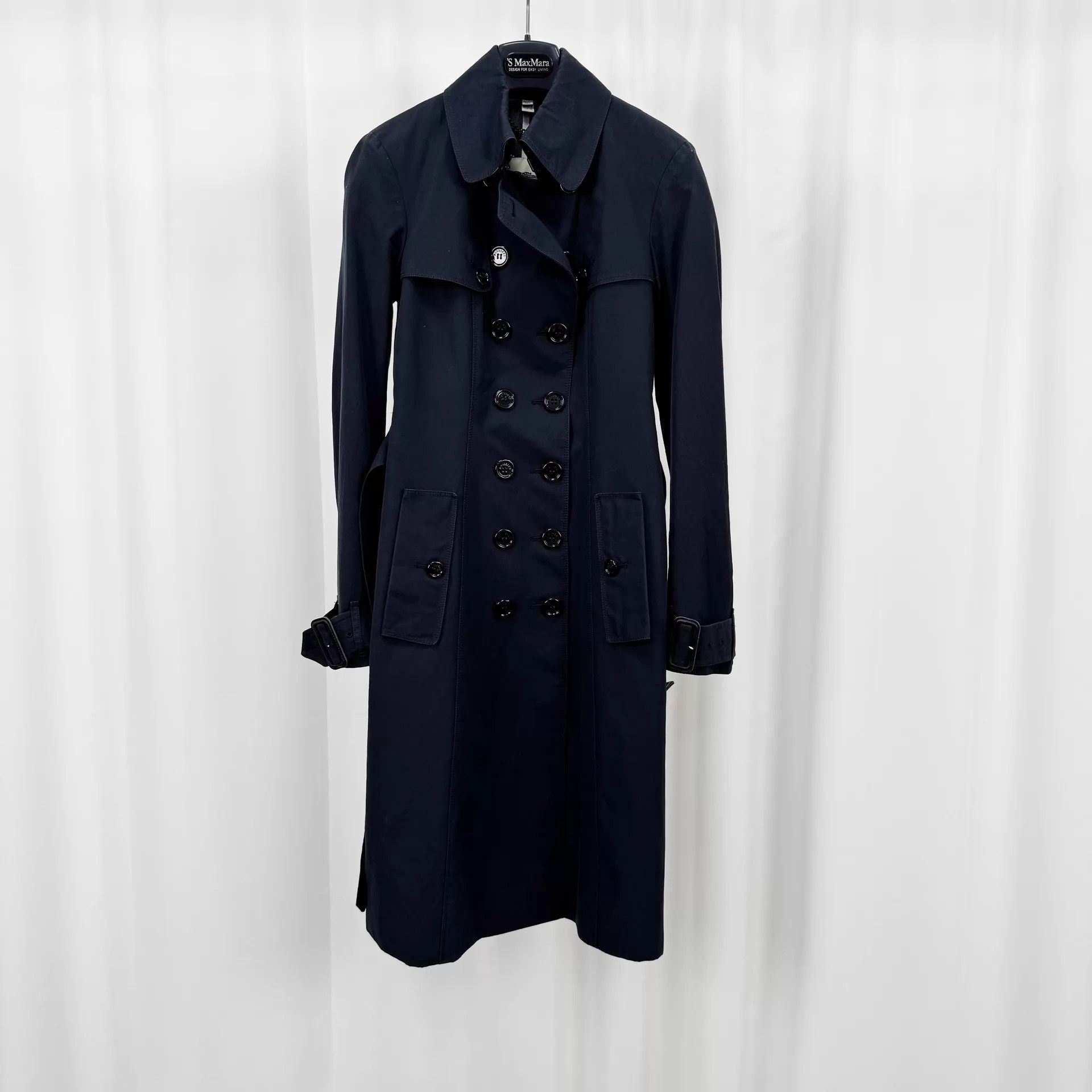 Burberry Burberry Double-Breasted Check Trench Coat UK8 98 New Size S / US 4 / IT 40 - 1 Thumbnail