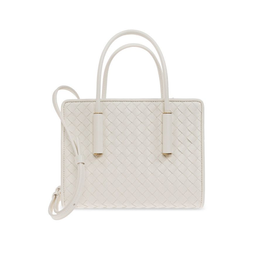 Bottega Veneta BOTTEGA VENETA Barbara Mini White Top Handle Bag New & Authe Size ONE SIZE - 1 Thumbnail
