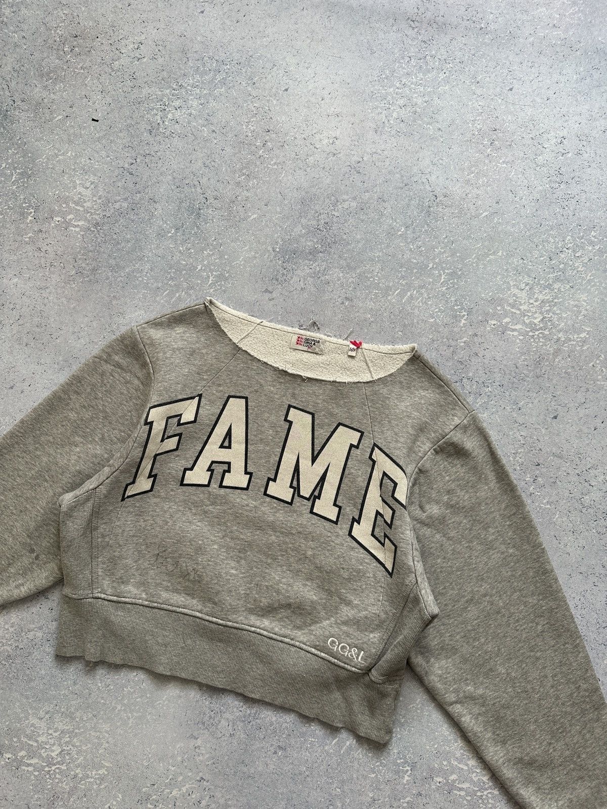 Vintage Vintage 90s GG&L George Gina & Lucy Cropped Sweatshirt Size S / US 4 / IT 40 - 2 Thumbnail