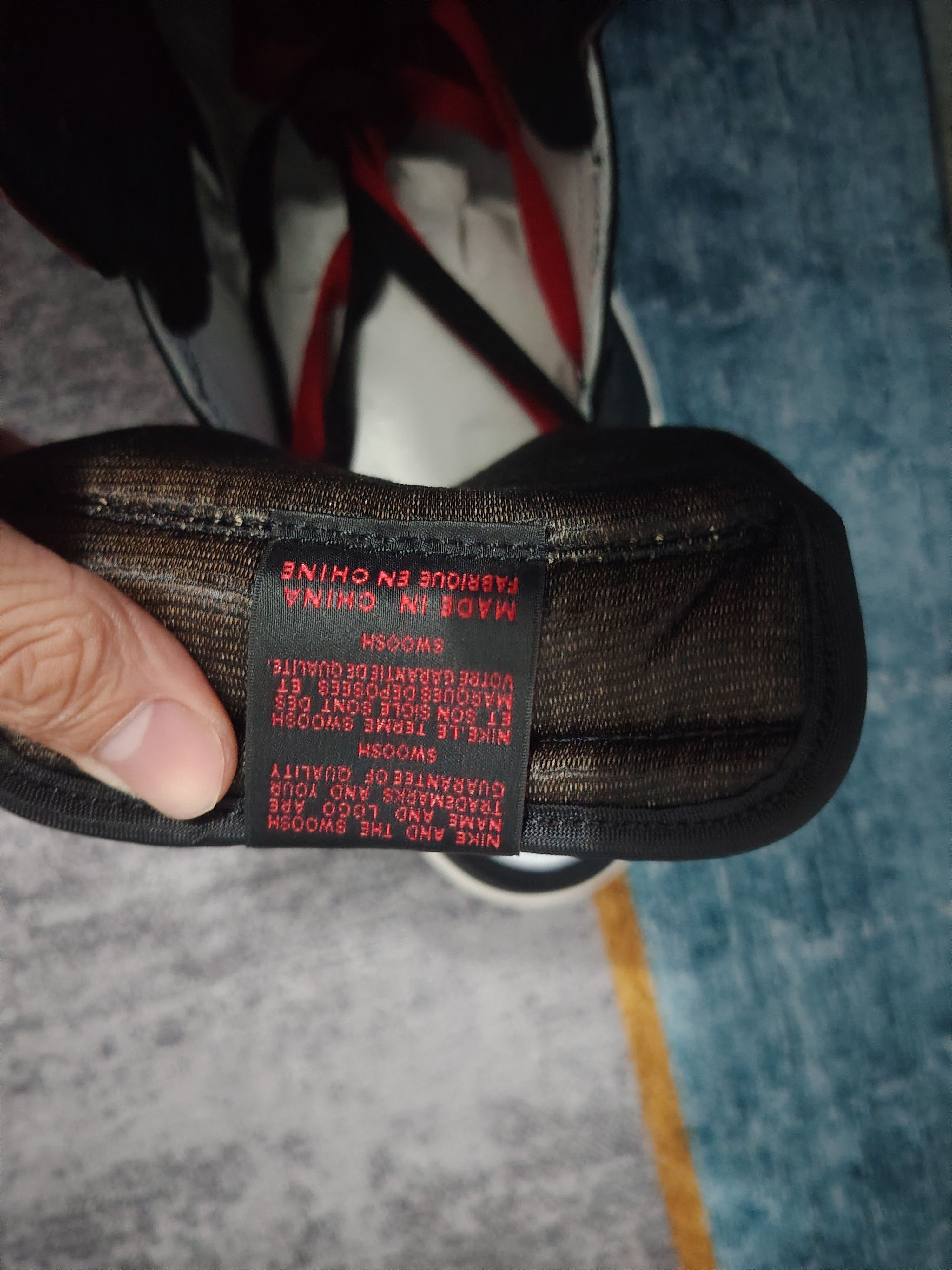 Jordan Brand × Nike JORDAN 1 RETRO HIGH OG BLACK TOE REIMAGINED Size US 10 / EU 43 - 4 Thumbnail