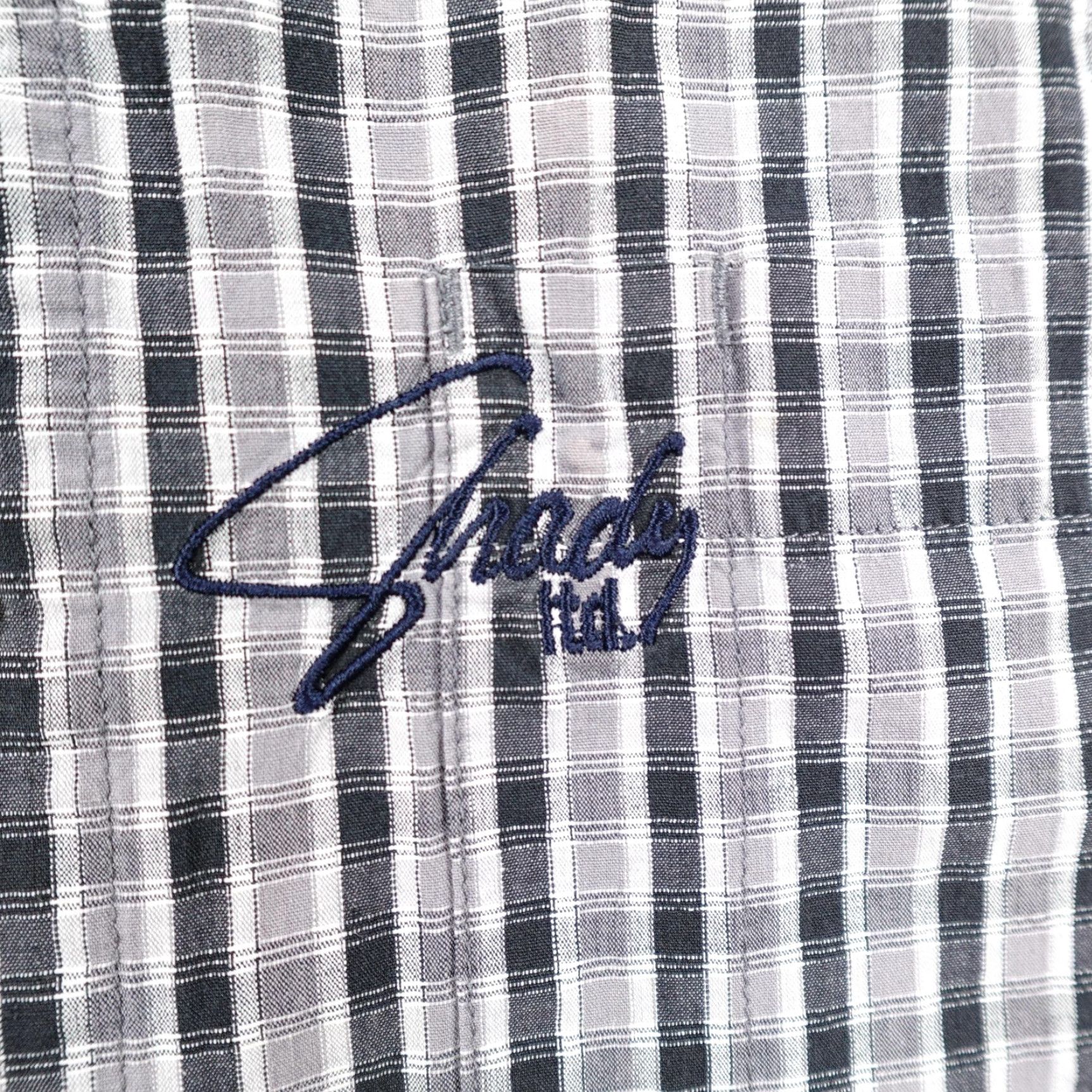 Vintage VINTAGE Shady LTD Shirt Mens M Gray Plaid Button Up Eminem Slim Shady Y2K Short Sleeve Embroidered Check Hip Hop Streetwear Button-Up Mens Size US M / EU 48-50 / 2 - 3 Thumbnail