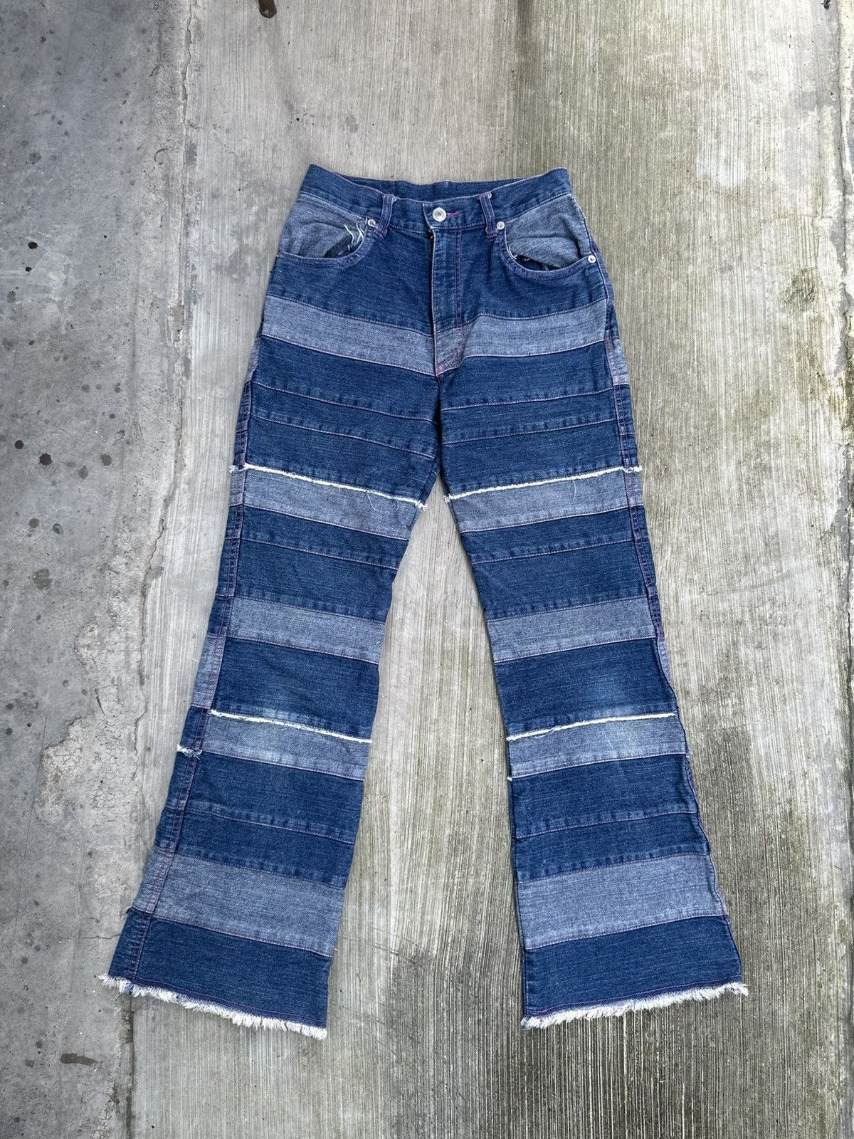 If Six Was Nine × Japanese Brand × Le Grande Bleu (L.G.B.) Inspired Kinky Hysteric Glamour Denim Jeans Size 26" / US 2 / IT 38 - 1 Thumbnail