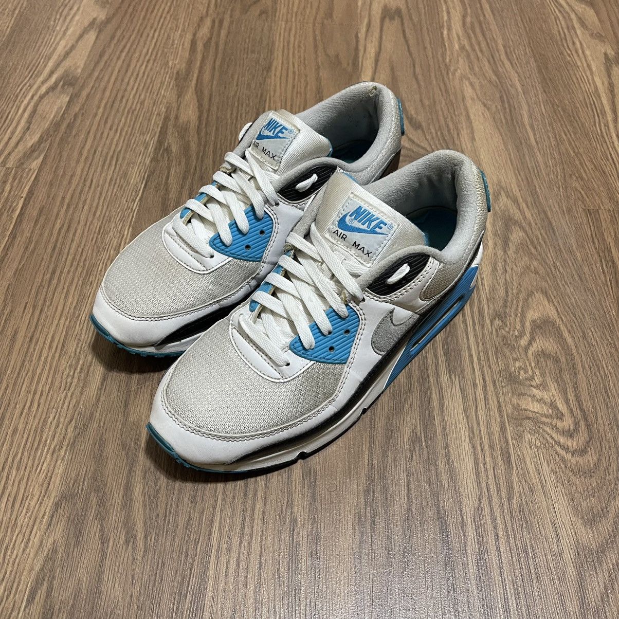 Nike Nike Mens Air Max 90 CJ6779-100 laser blue Size US 10.5 / EU 43-44 - 3 Thumbnail