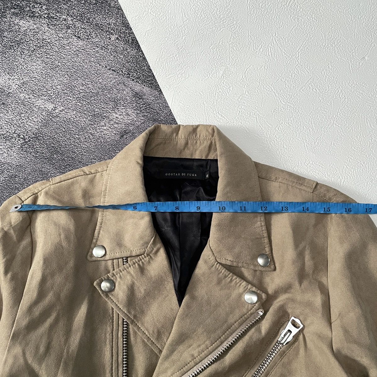 RARE🔥 Gostar De Fuga suede biker jacket