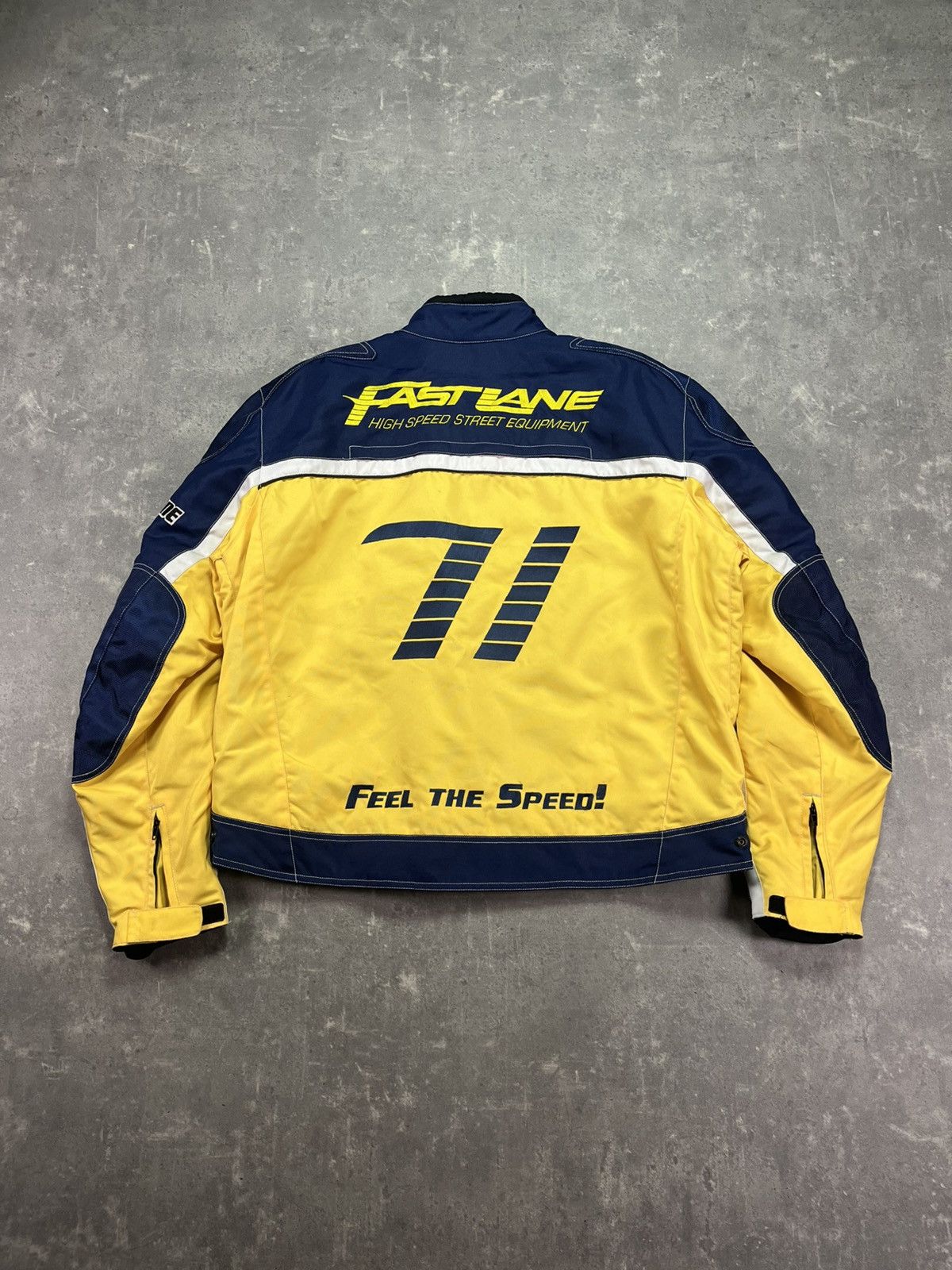 NASCAR Vintage High Speed #71 Fast Lane Nascar Racing Moto Jacket Size US XXL / EU 58 / 5 - 2 Thumbnail