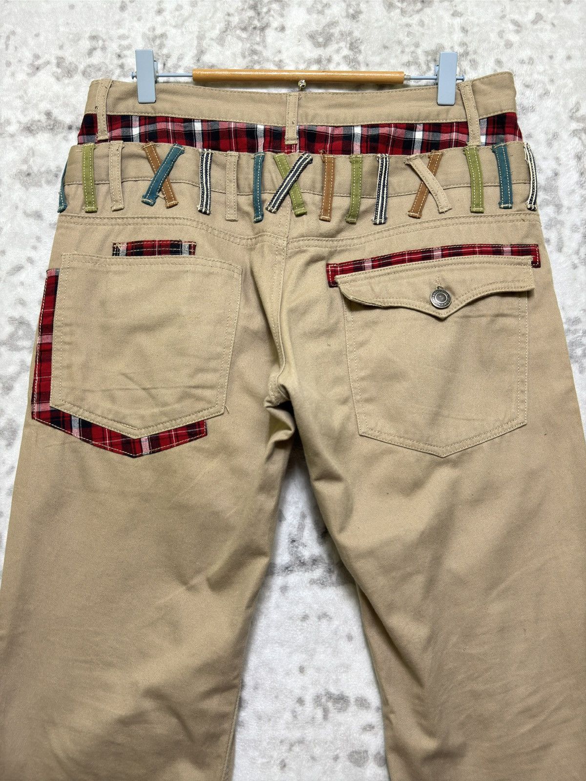 Japanese Brand Y2K Japanese Archive Punk Double Waist Zipper Detail Pants Size US 32 / EU 48 - 8 Thumbnail